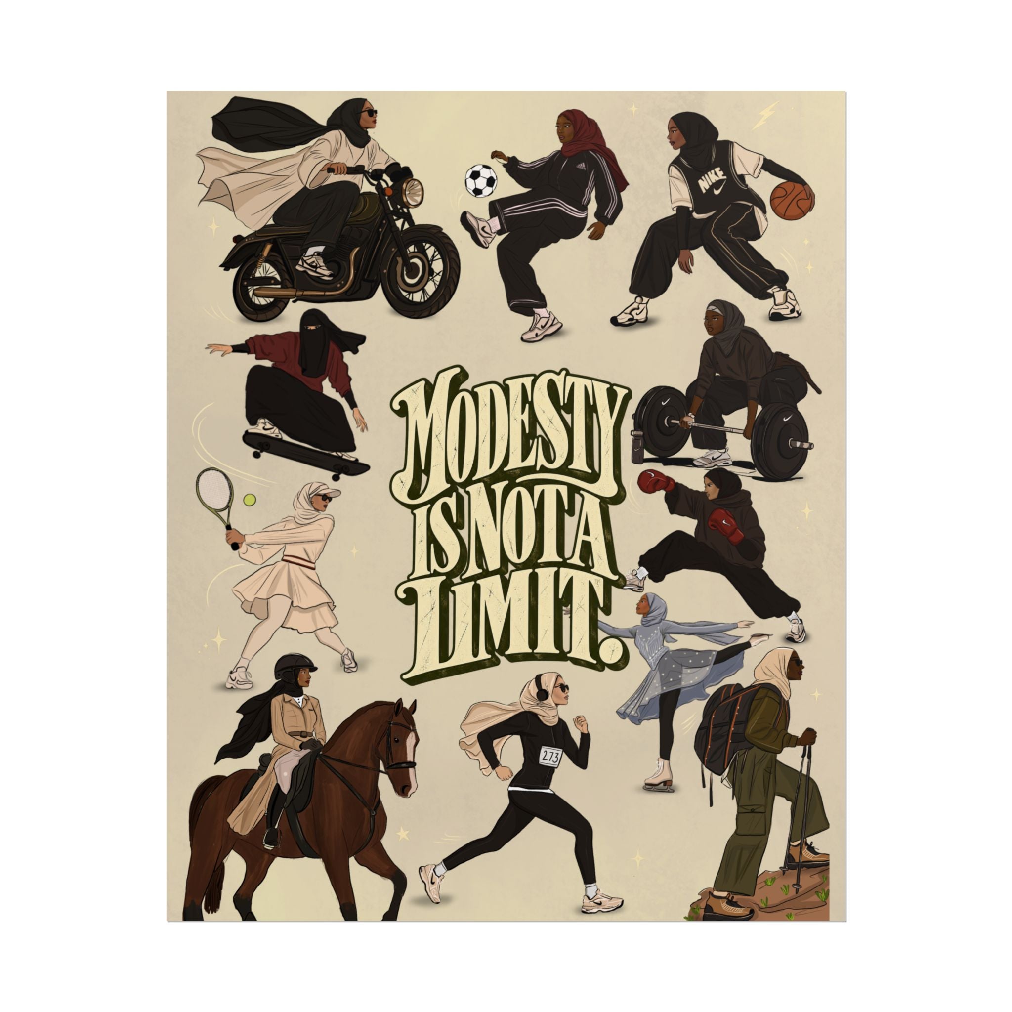 Modesty Is Not A Limit - Poster Print