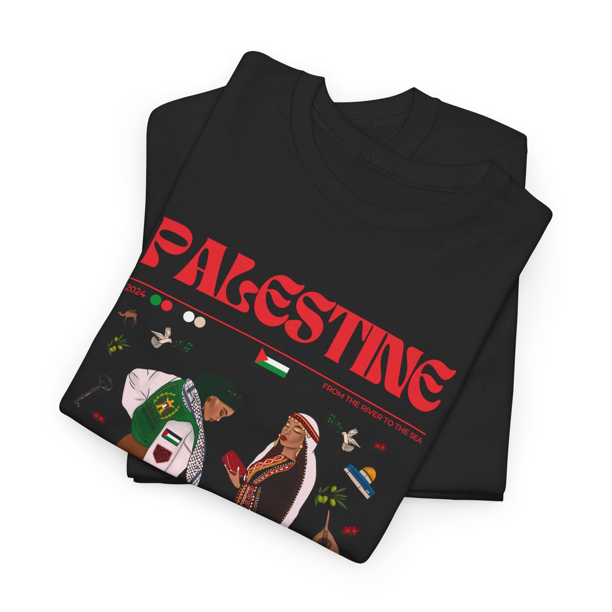 Palestine x Streetwear Series - Unisex Heavy Cotton Tee