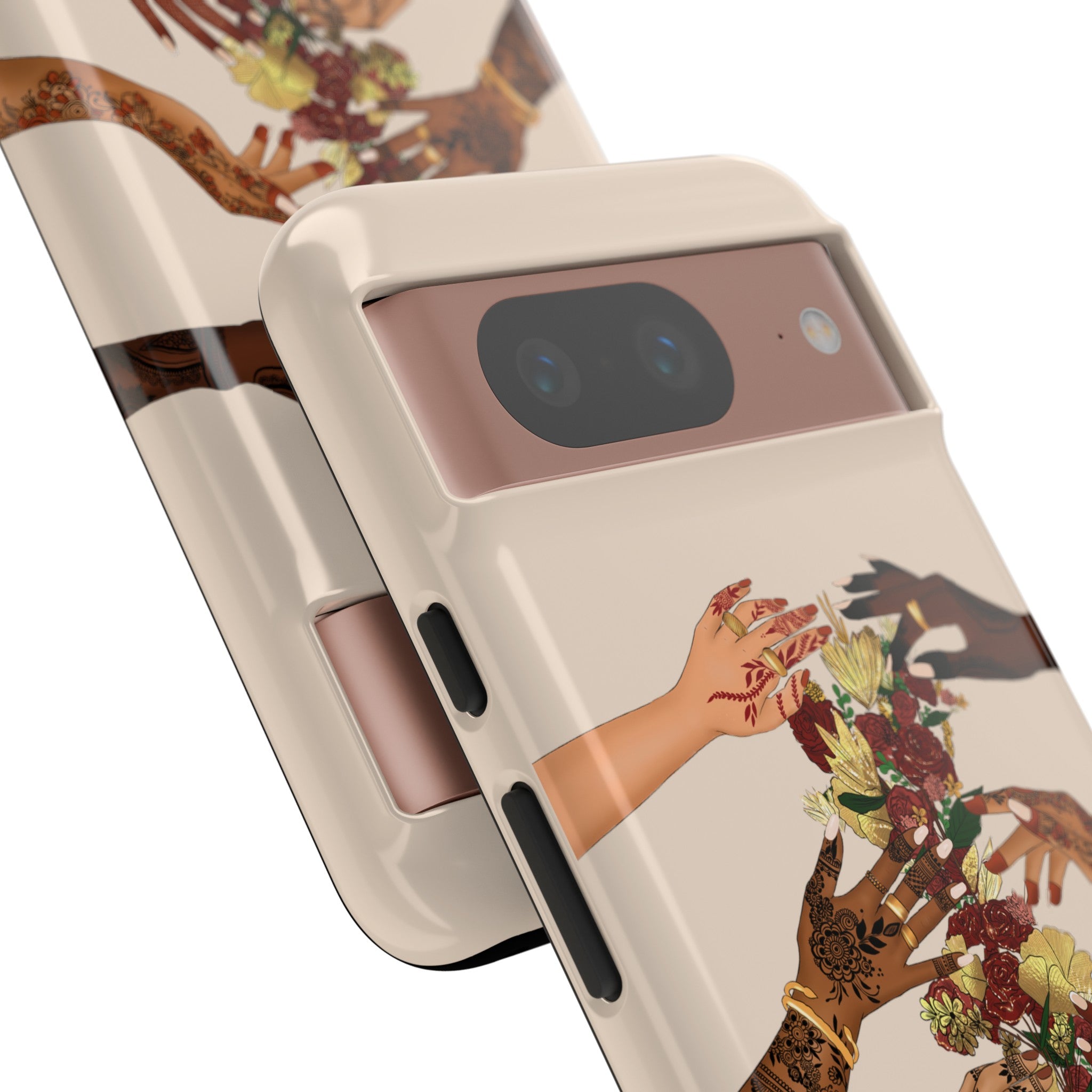 Henna & Flower Hands - Phone Case