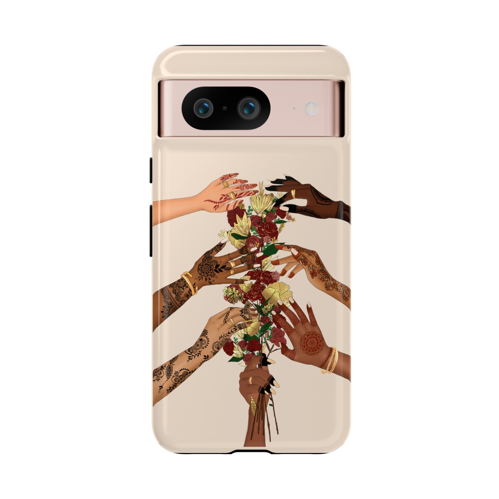 Henna & Flower Hands - Phone Case