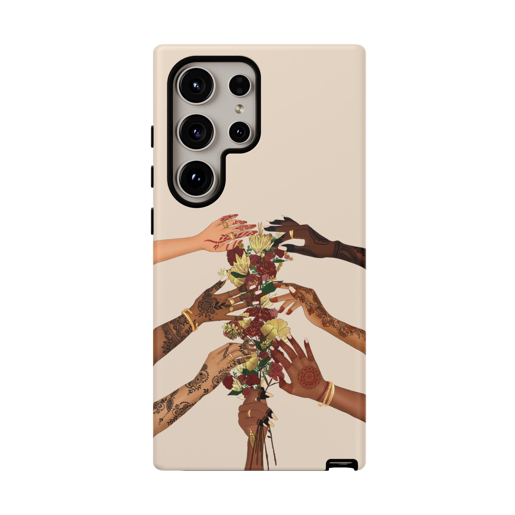 Henna & Flower Hands - Phone Case