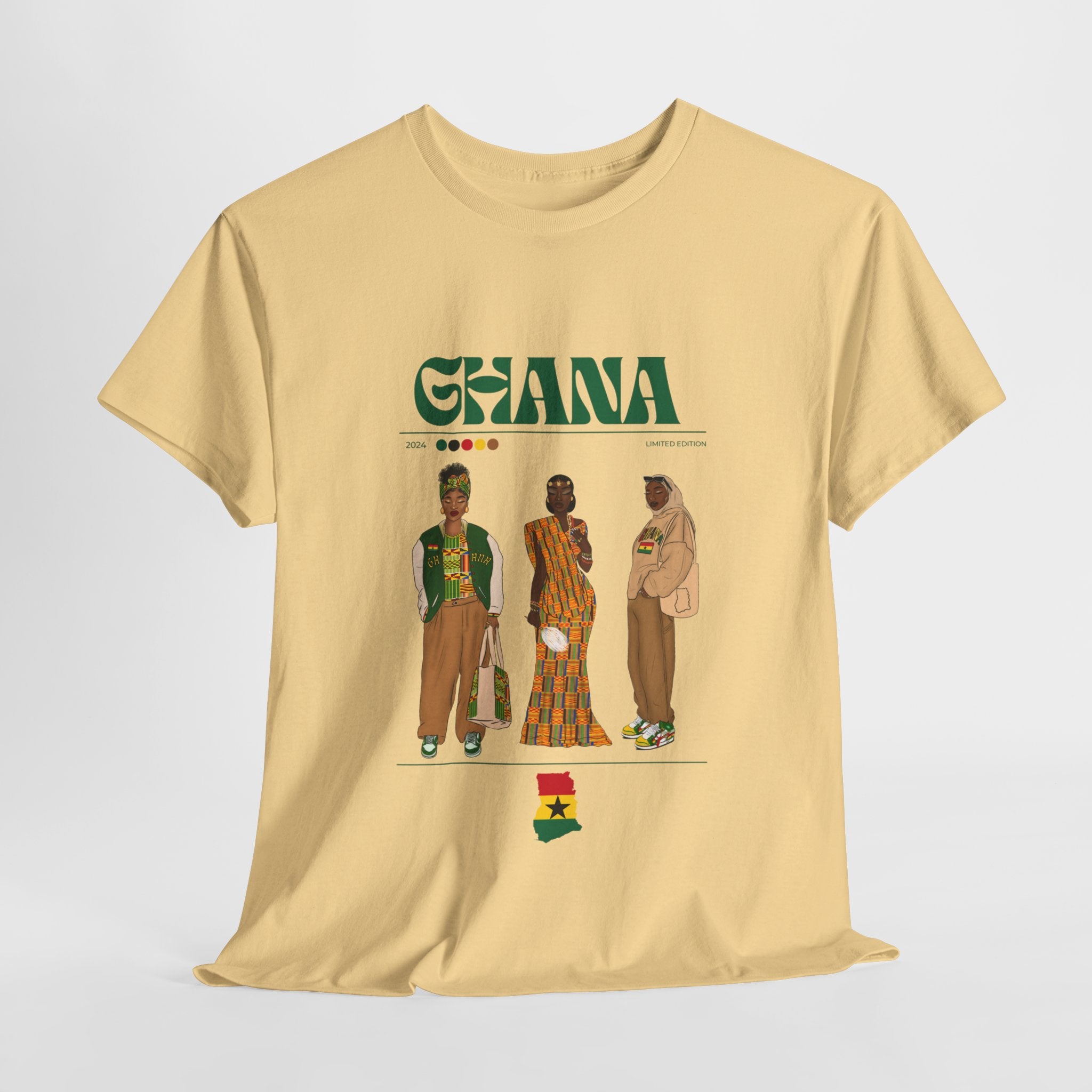 Ghana x Streetwear Series - Unisex Heavy Cotton Tee