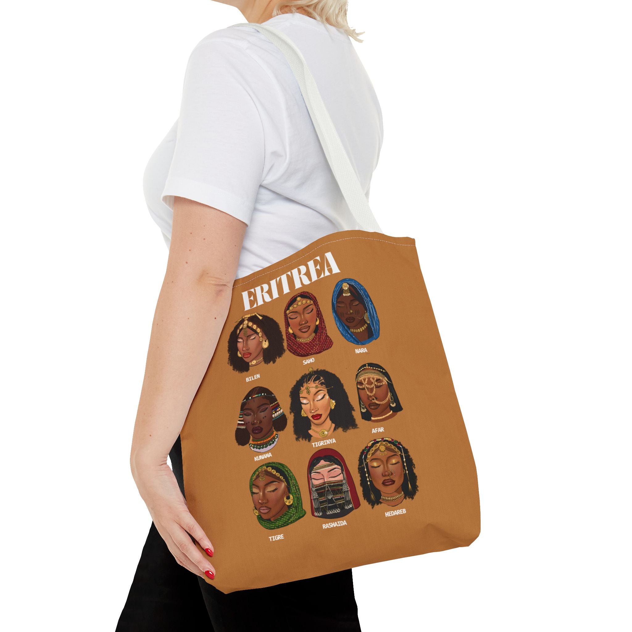 Eritrea Tribes Brown Tote Bag