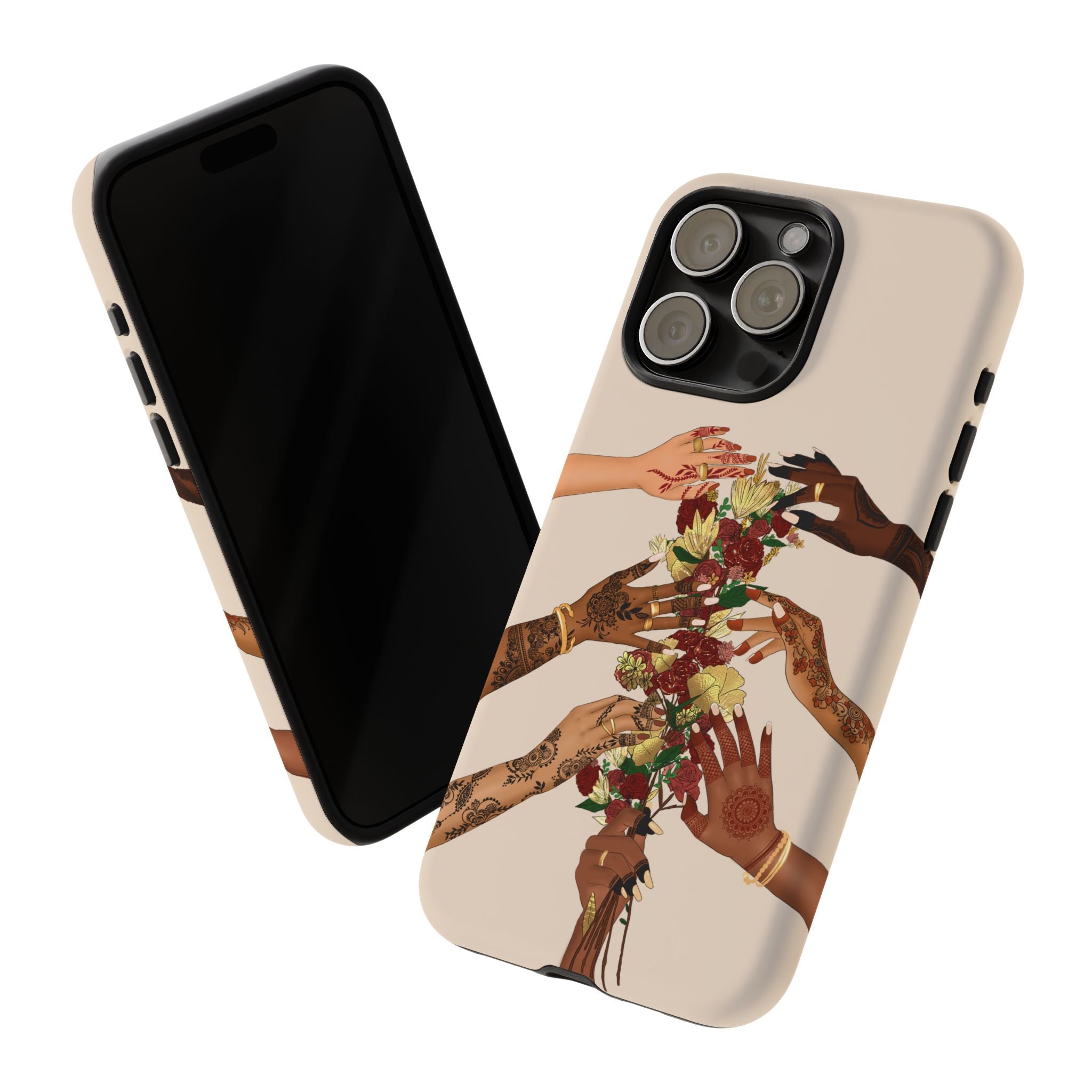 Henna & Flower Hands - Phone Case