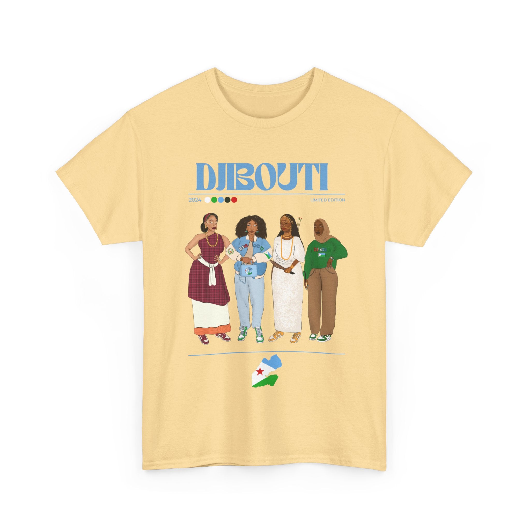 Djibouti x Streetwear Series - Unisex Heavy Cotton Tee