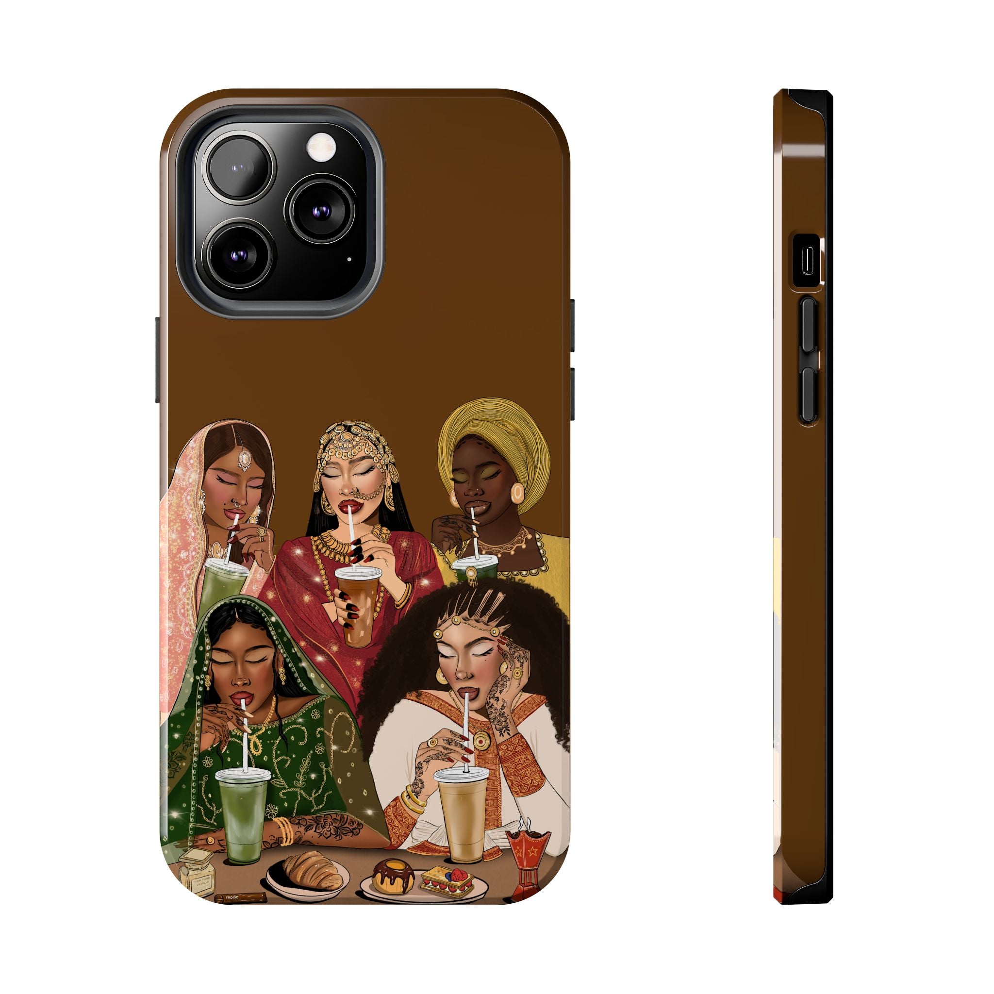 The Girls & Their Drinks - Tough Phone Cases