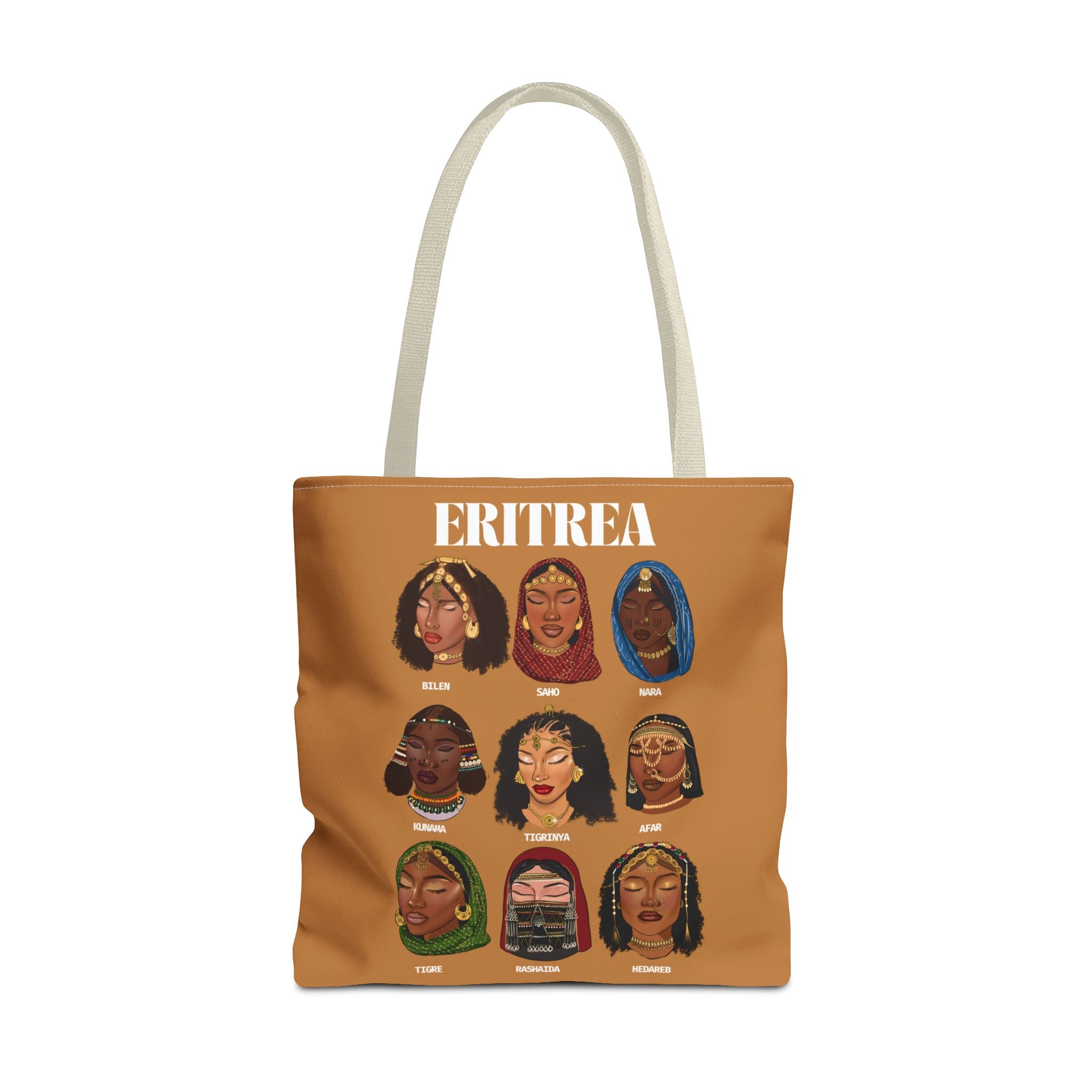 Eritrea Tribes Brown Tote Bag