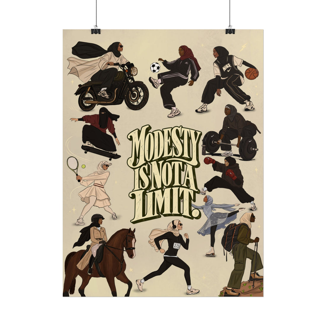 Modesty Is Not A Limit - Poster Print