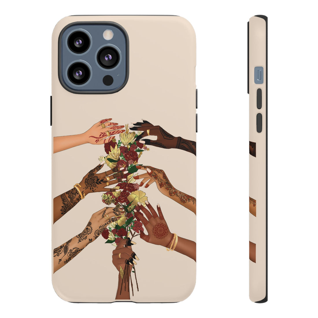 Henna & Flower Hands - Phone Case