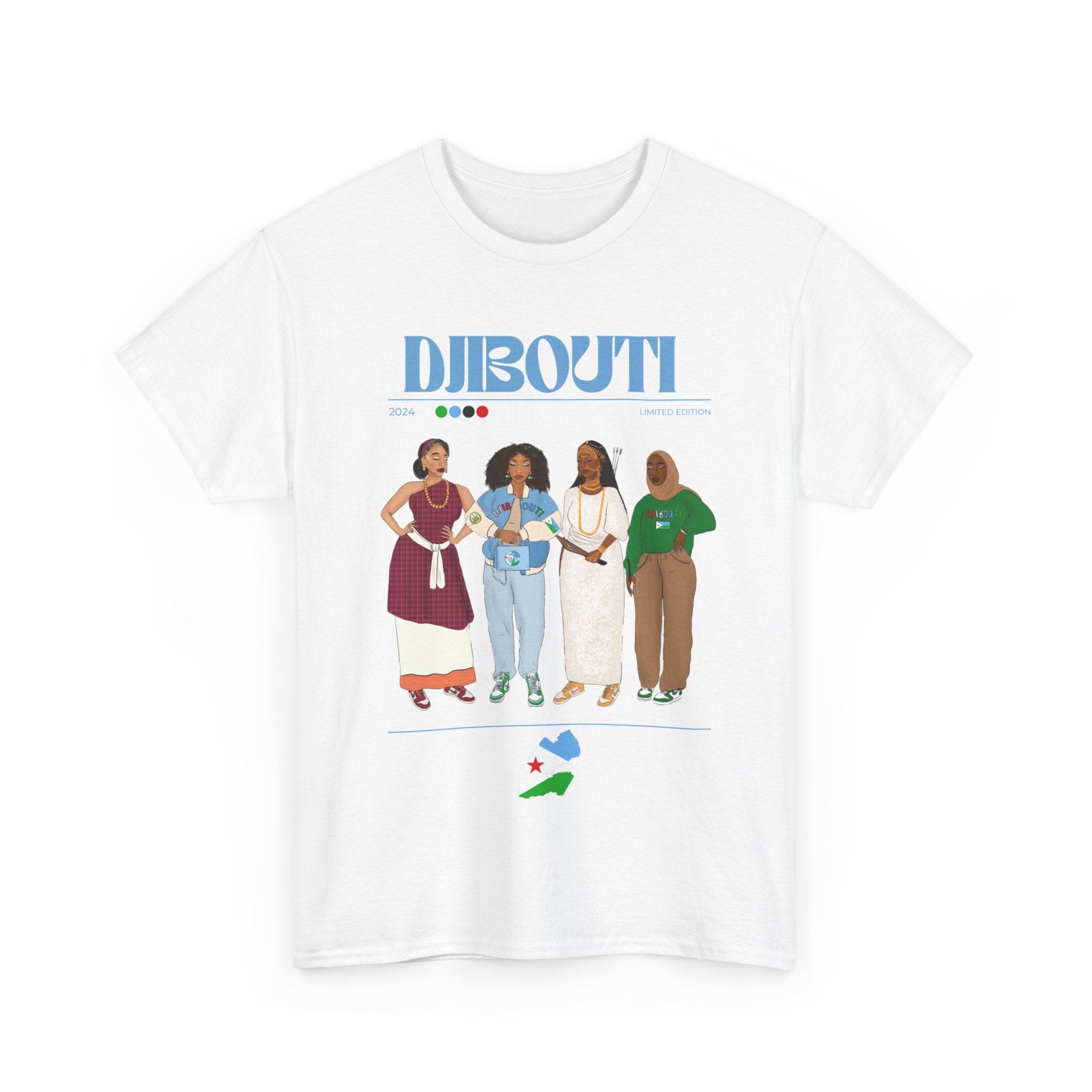 Djibouti x Streetwear Series - Unisex Heavy Cotton Tee
