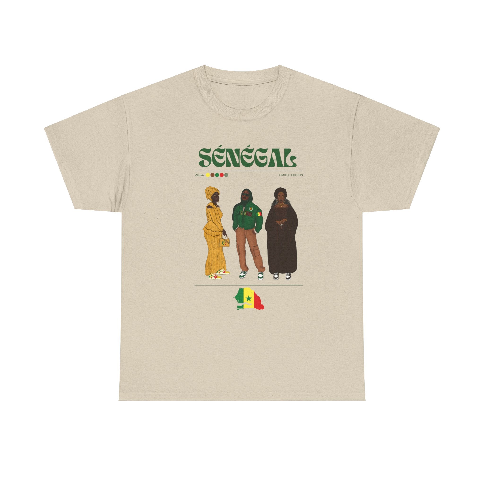 Senegal x Streetwear Series - Unisex Heavy Cotton Tee