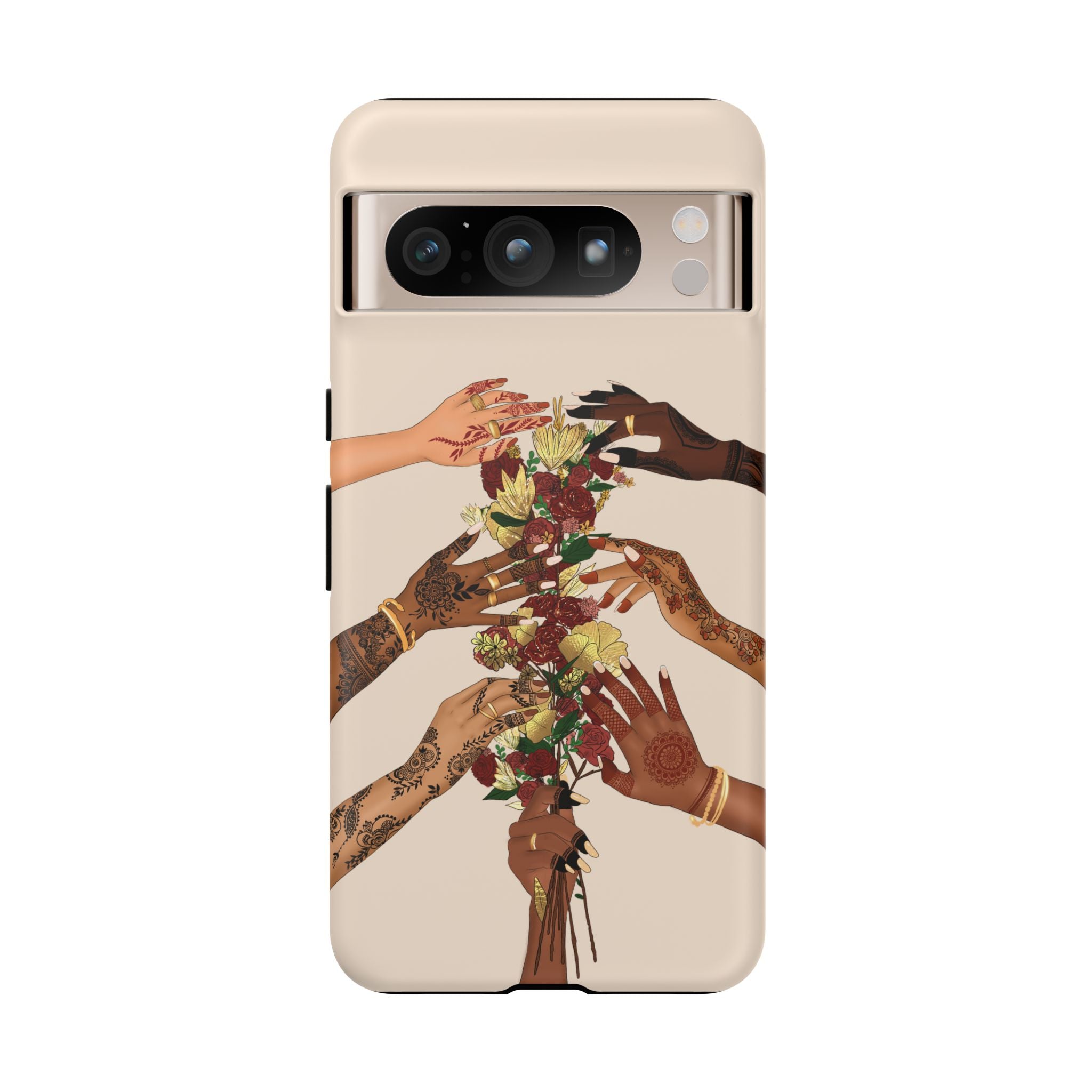 Henna & Flower Hands - Phone Case