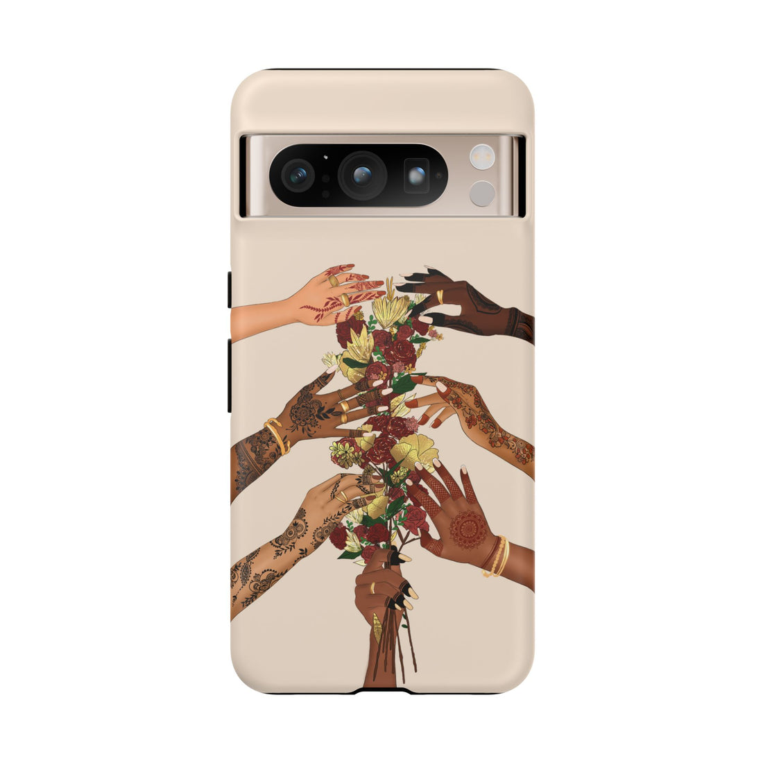 Henna & Flower Hands - Phone Case