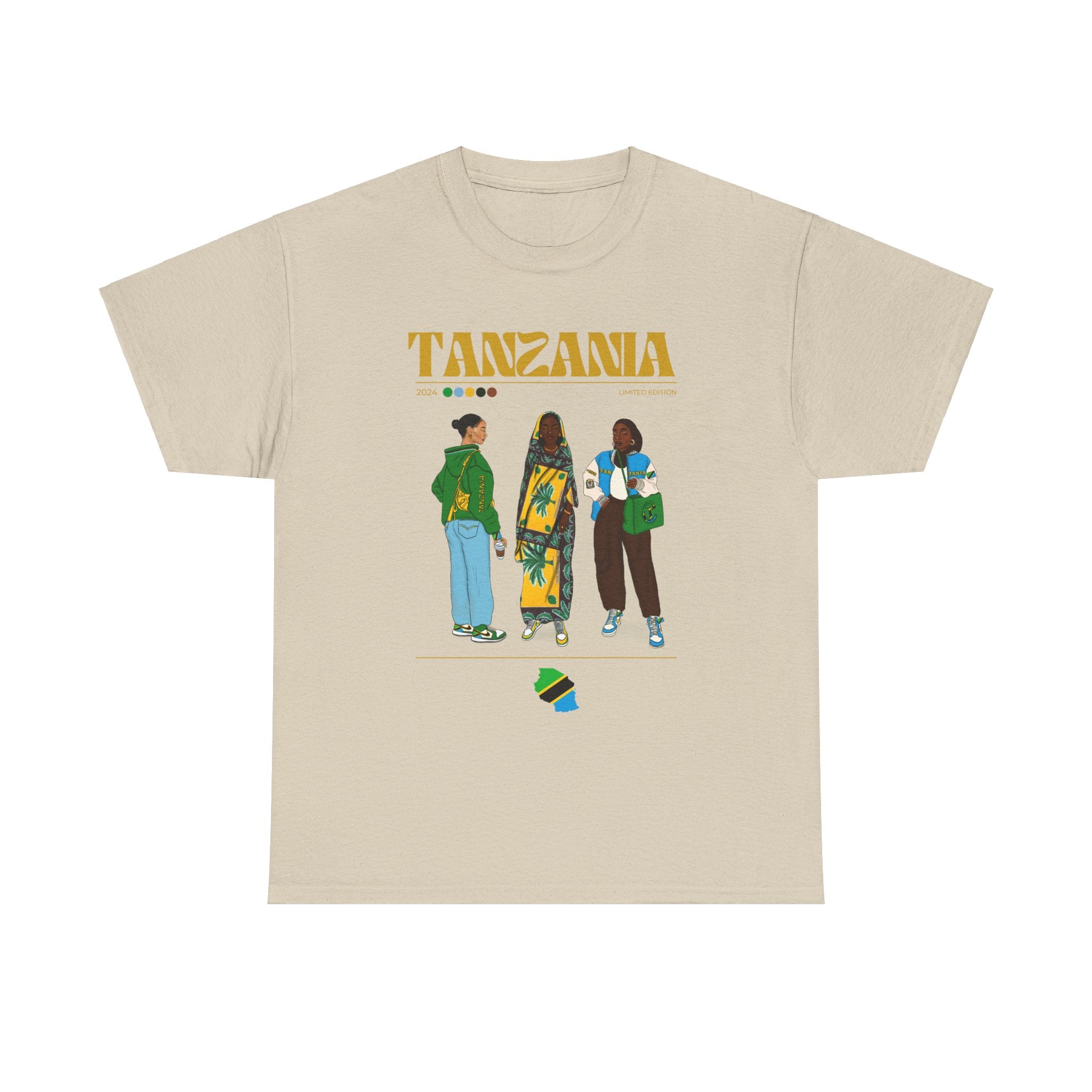 Tanzania x Streetwear Series - Unisex Heavy Cotton Tee