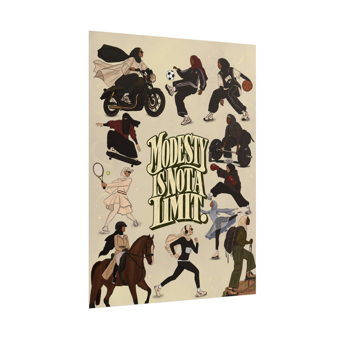 Modesty Is Not A Limit - Poster Print