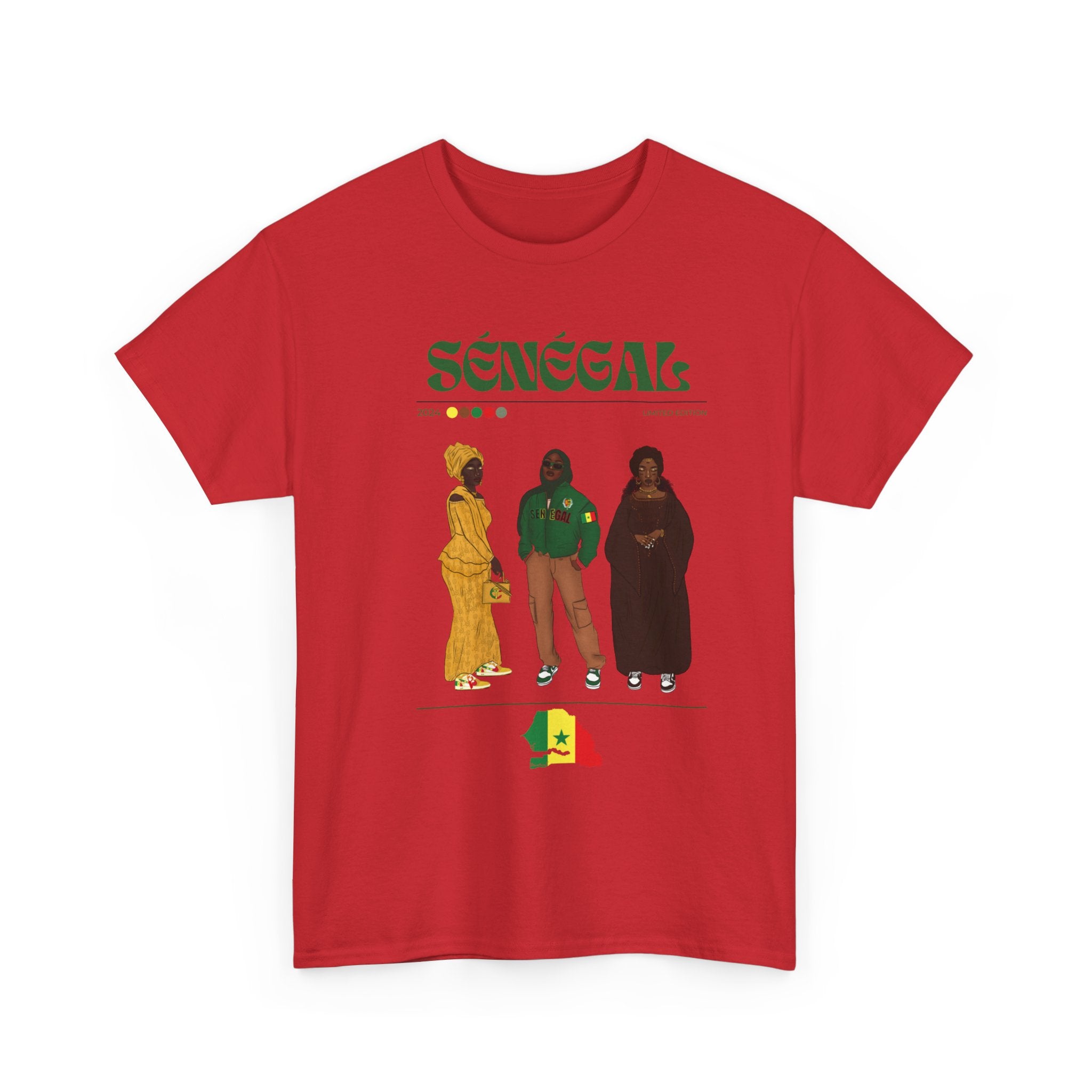 Senegal x Streetwear Series - Unisex Heavy Cotton Tee