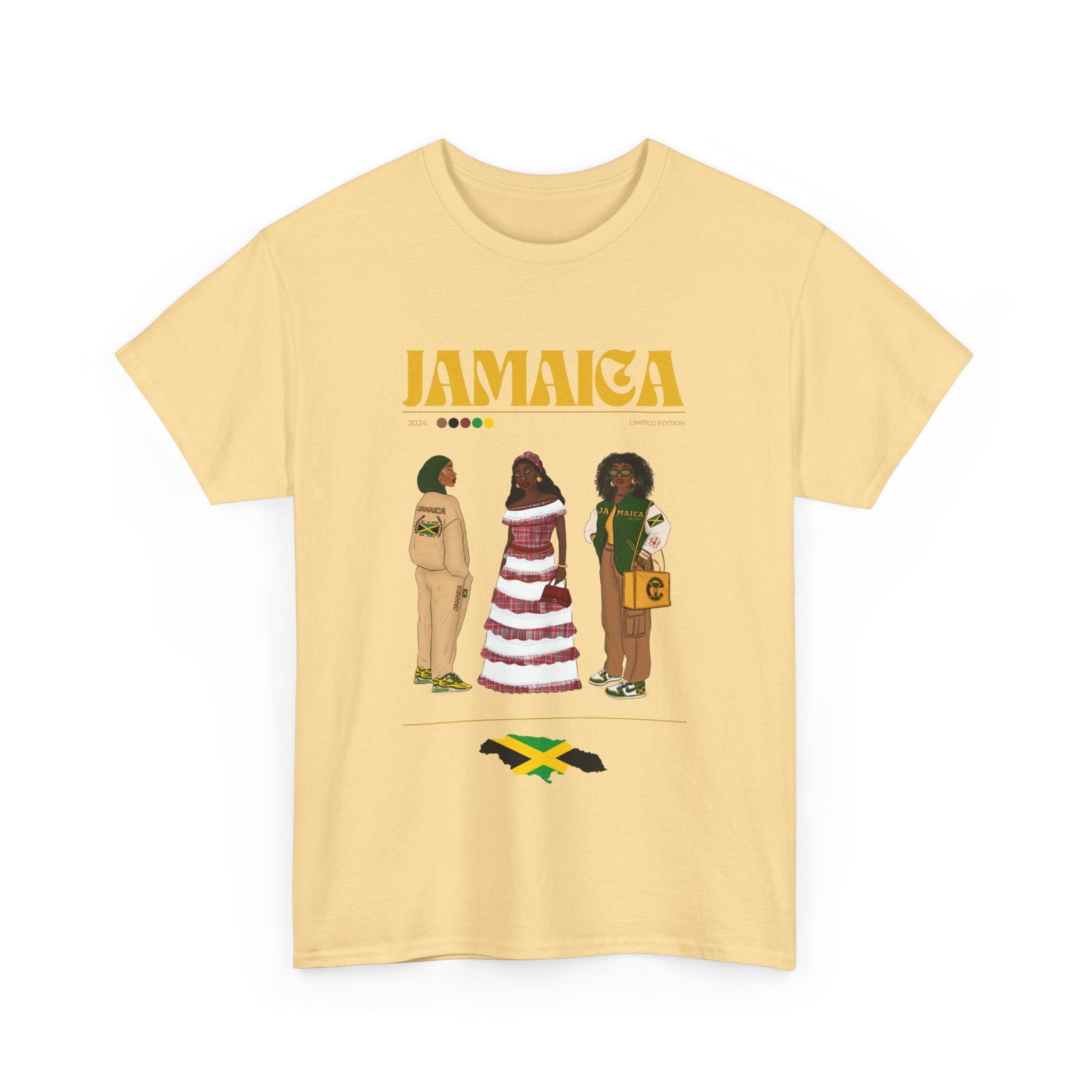 Jamaica x Streetwear Series - Unisex Heavy Cotton Tee