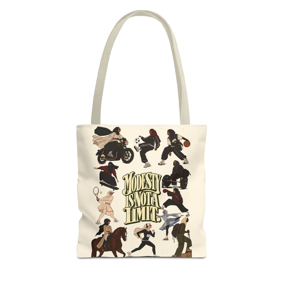 Modesty Is Not A Limit  — Everyday Tote Bag in Cream