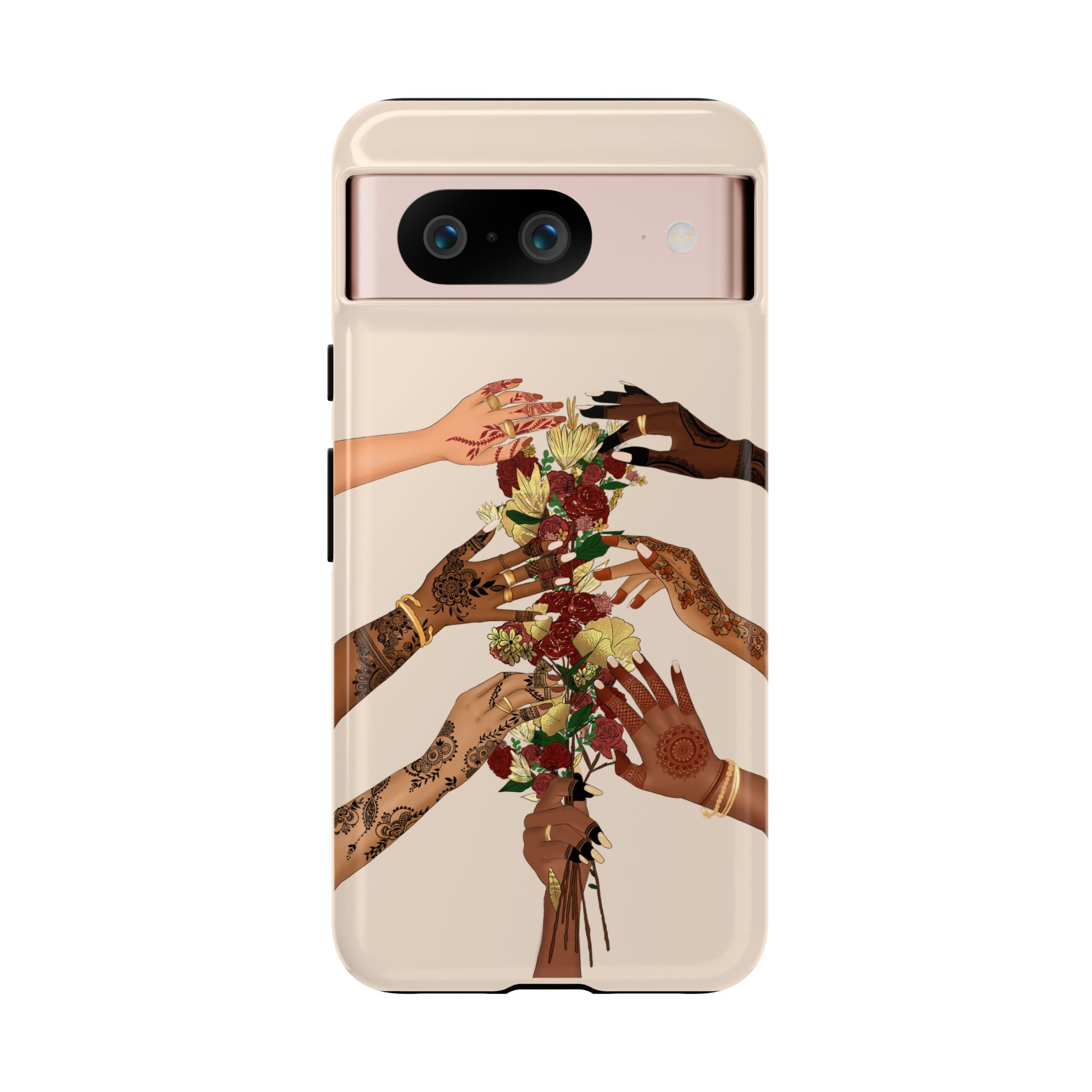 Henna & Flower Hands - Phone Case