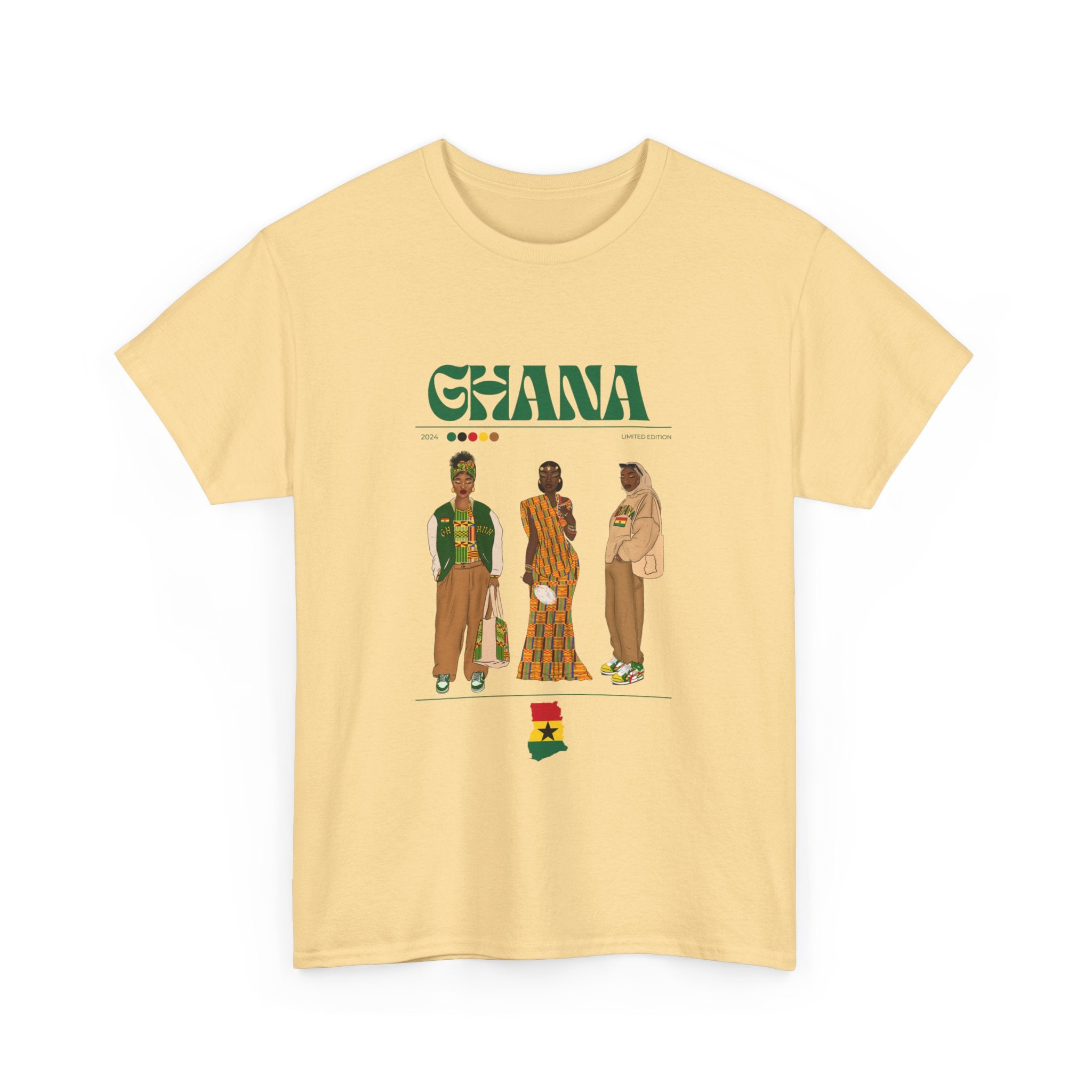 Ghana x Streetwear Series - Unisex Heavy Cotton Tee