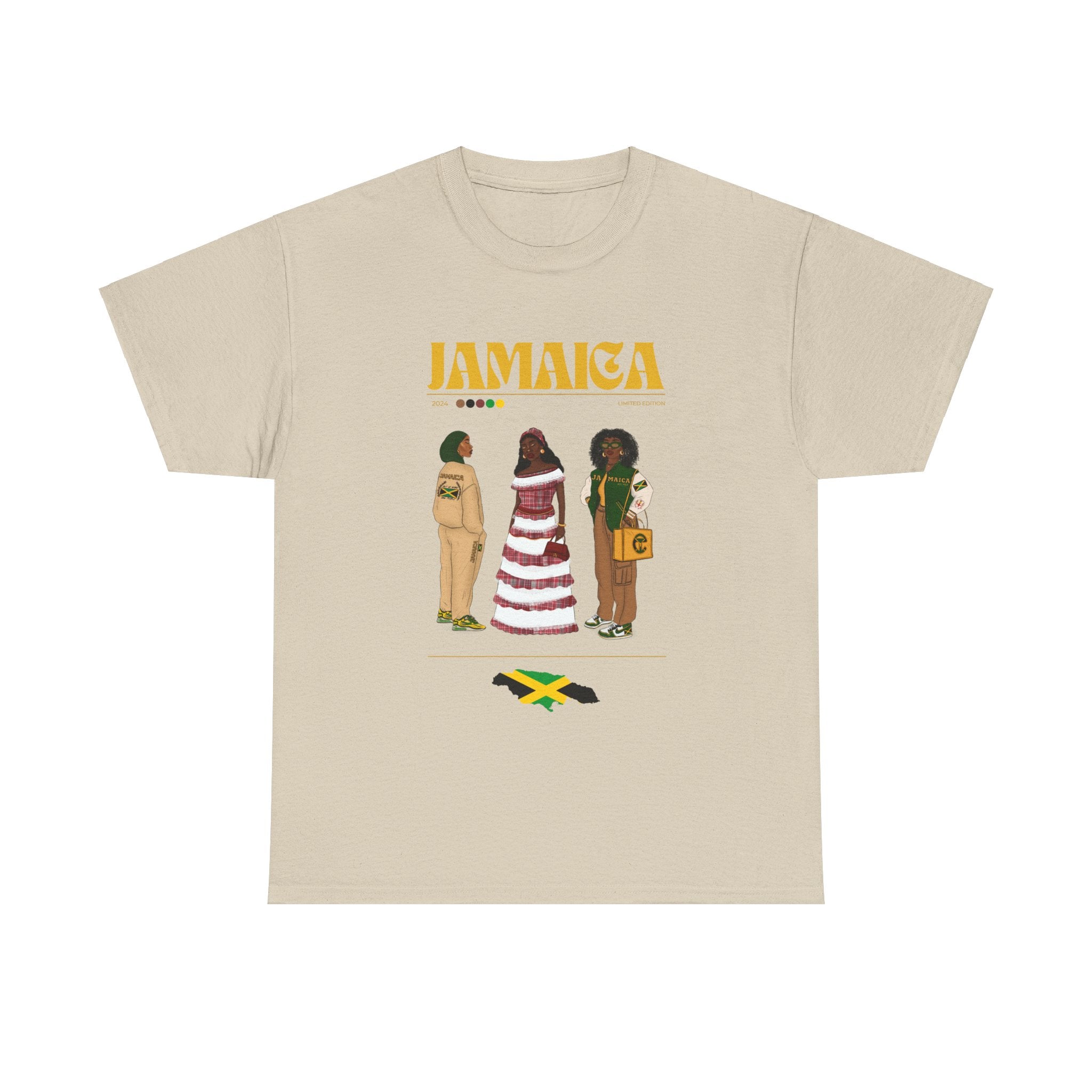 Jamaica x Streetwear Series - Unisex Heavy Cotton Tee