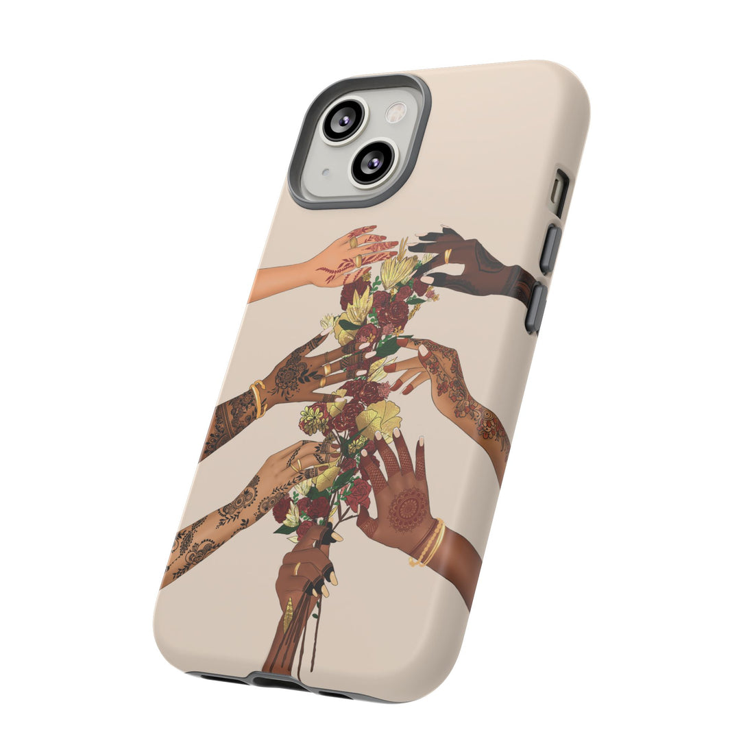 Henna & Flower Hands - Phone Case