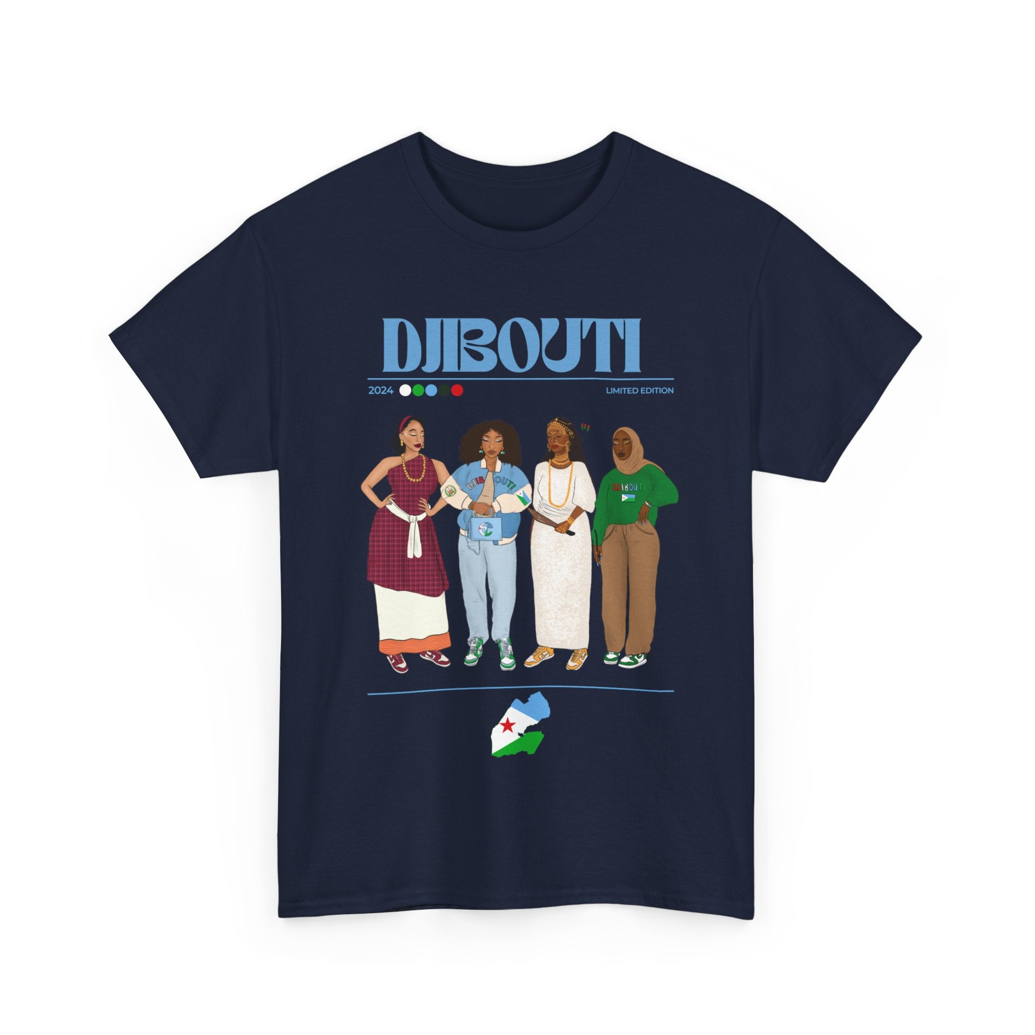 Djibouti x Streetwear Series - Unisex Heavy Cotton Tee