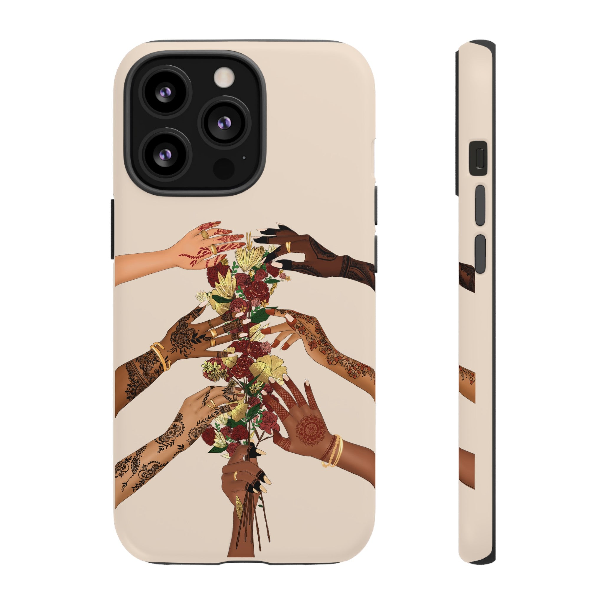 Henna & Flower Hands - Phone Case