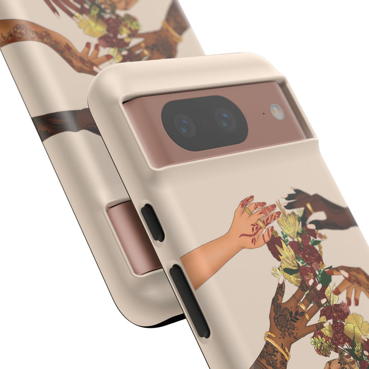 Henna & Flower Hands - Phone Case
