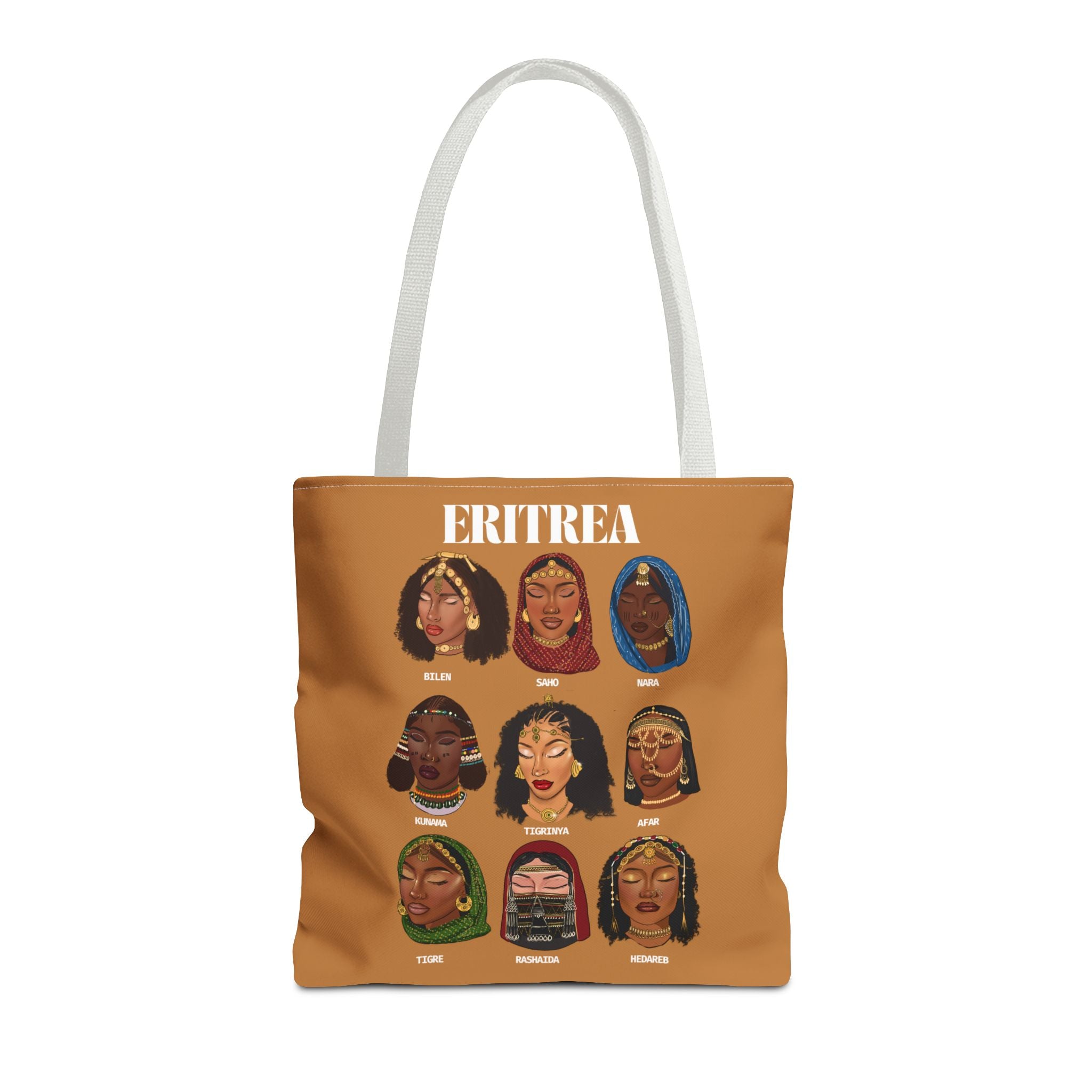 Eritrea Tribes Brown Tote Bag
