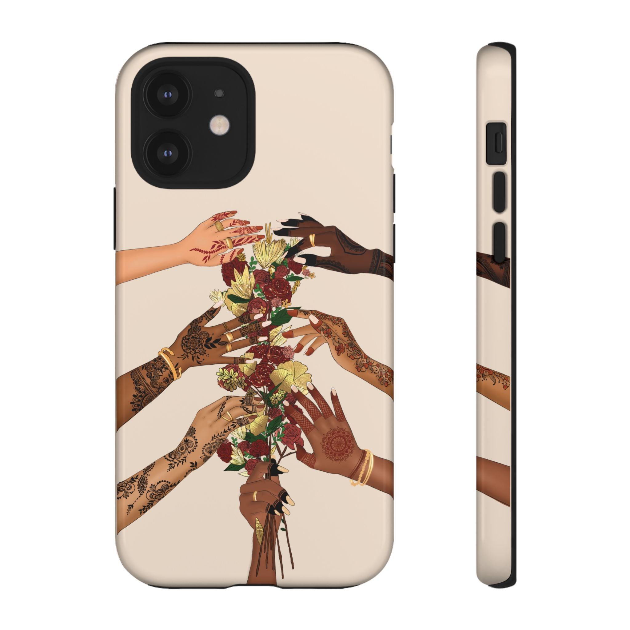 Henna & Flower Hands - Phone Case