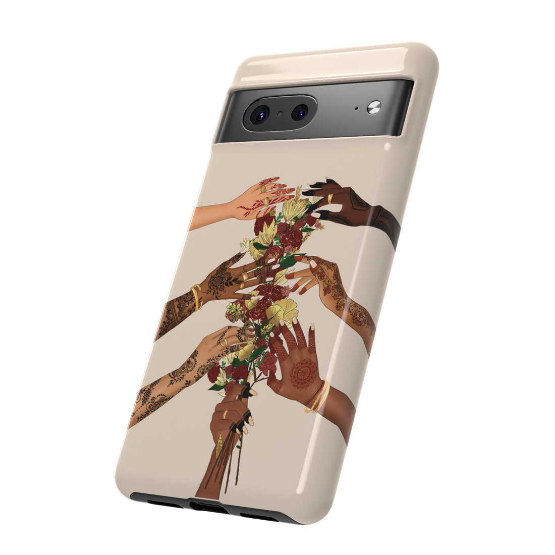 Henna & Flower Hands - Phone Case