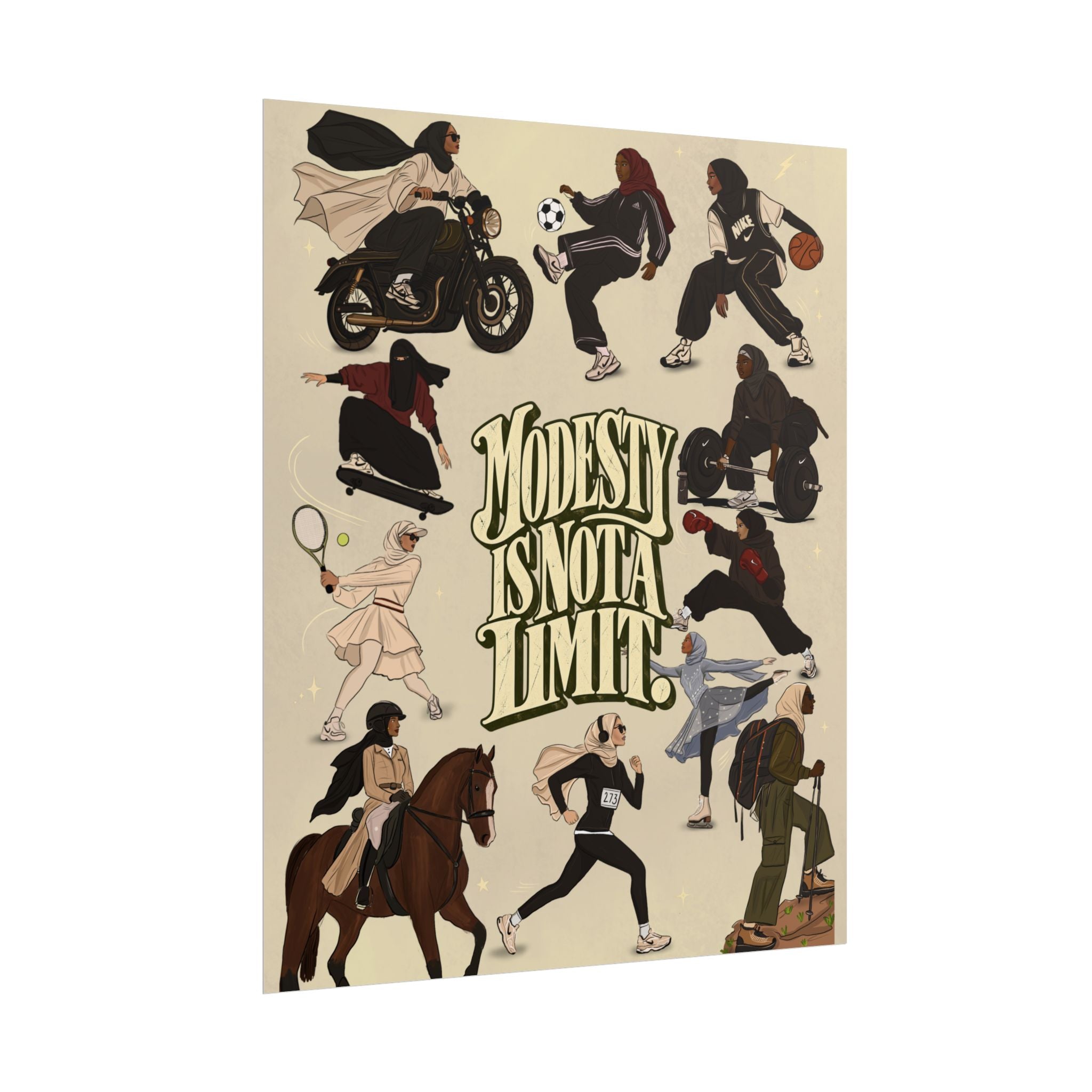 Modesty Is Not A Limit - Poster Print