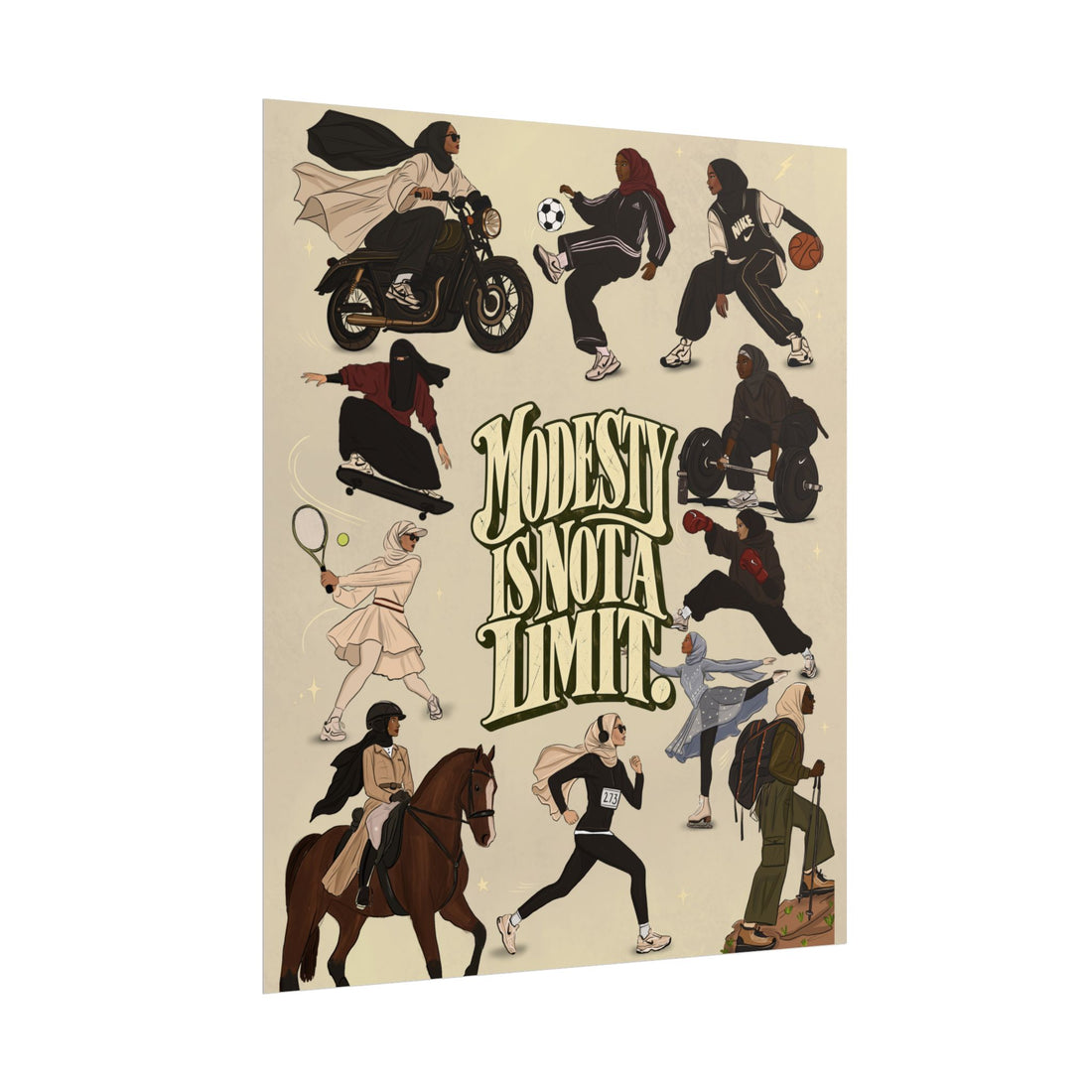 Modesty Is Not A Limit - Poster Print