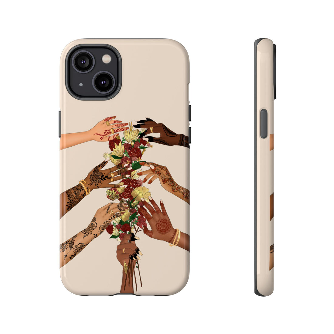 Henna & Flower Hands - Phone Case