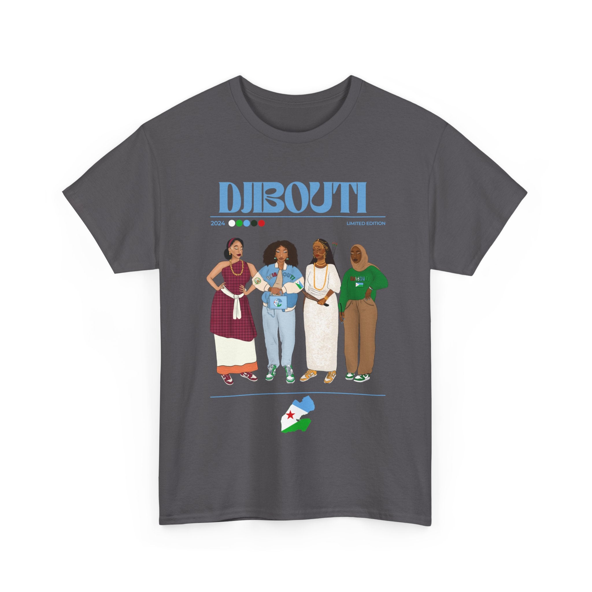 Djibouti x Streetwear Series - Unisex Heavy Cotton Tee