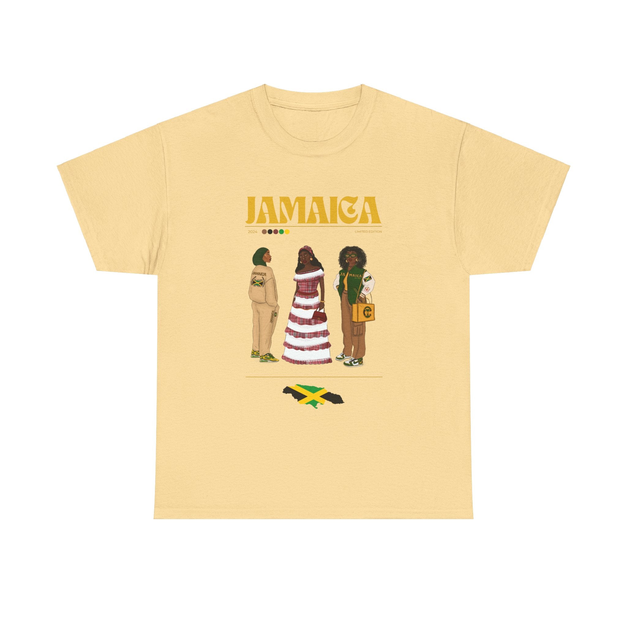Jamaica x Streetwear Series - Unisex Heavy Cotton Tee