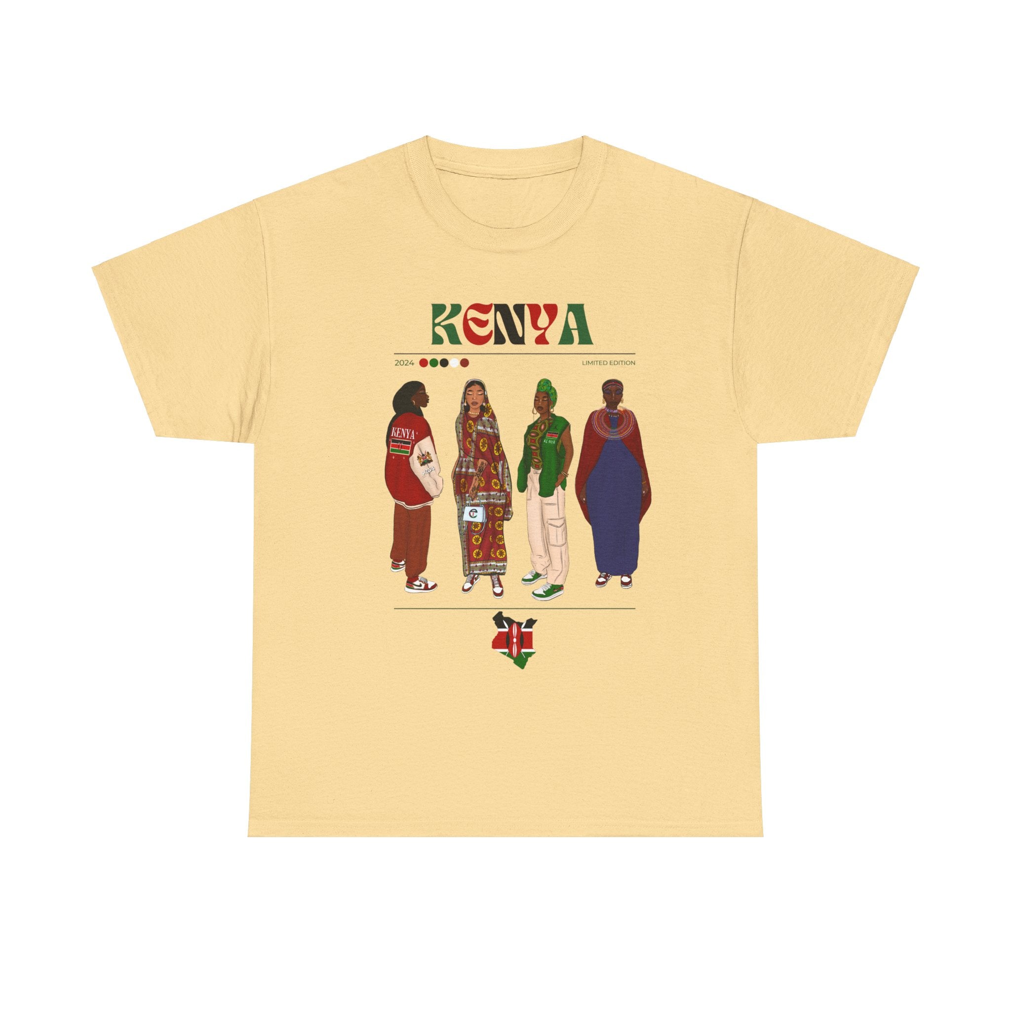 Kenya x Streetwear Series - Unisex Heavy Cotton Tee