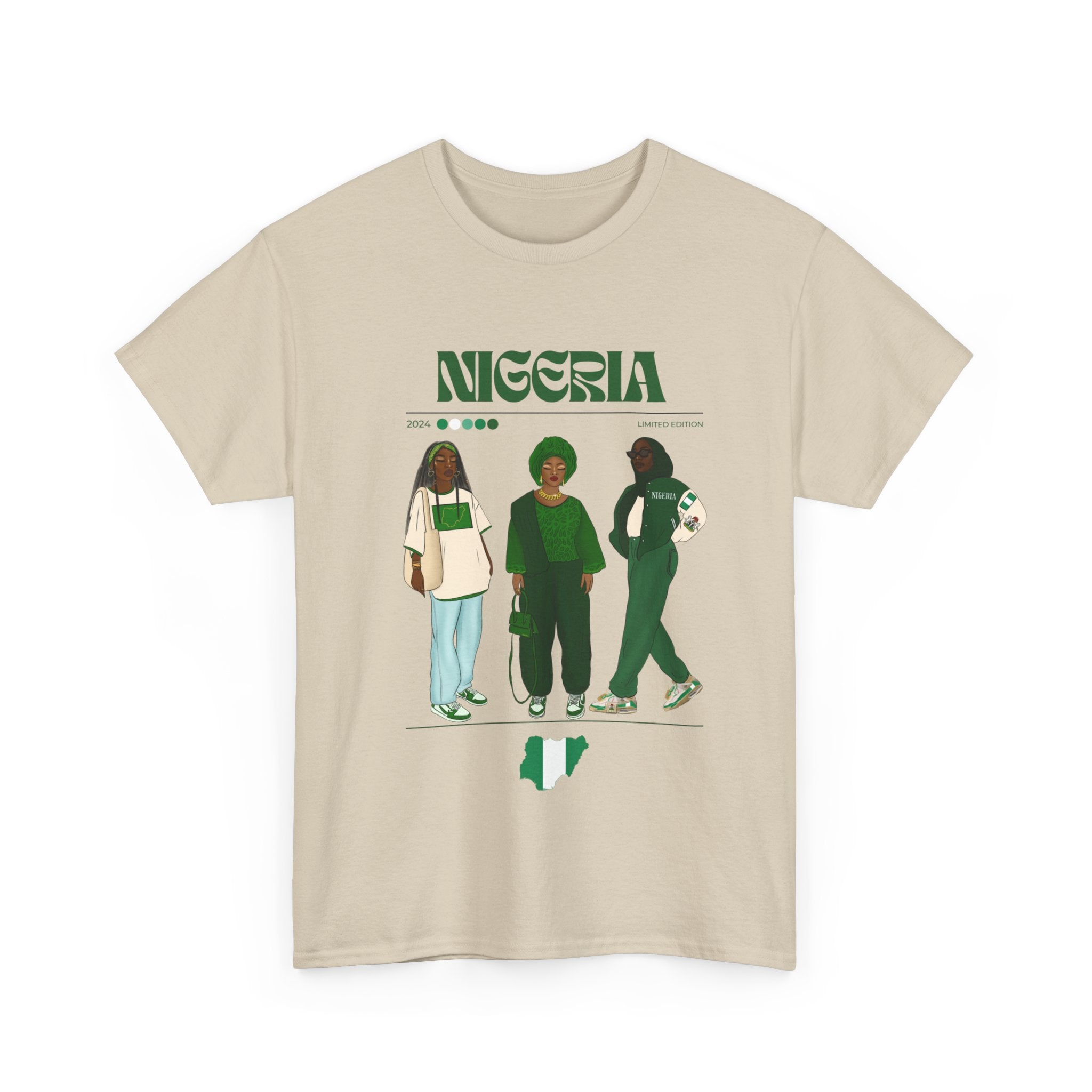 Nigeria x Streetwear Series - Unisex Heavy Cotton Tee