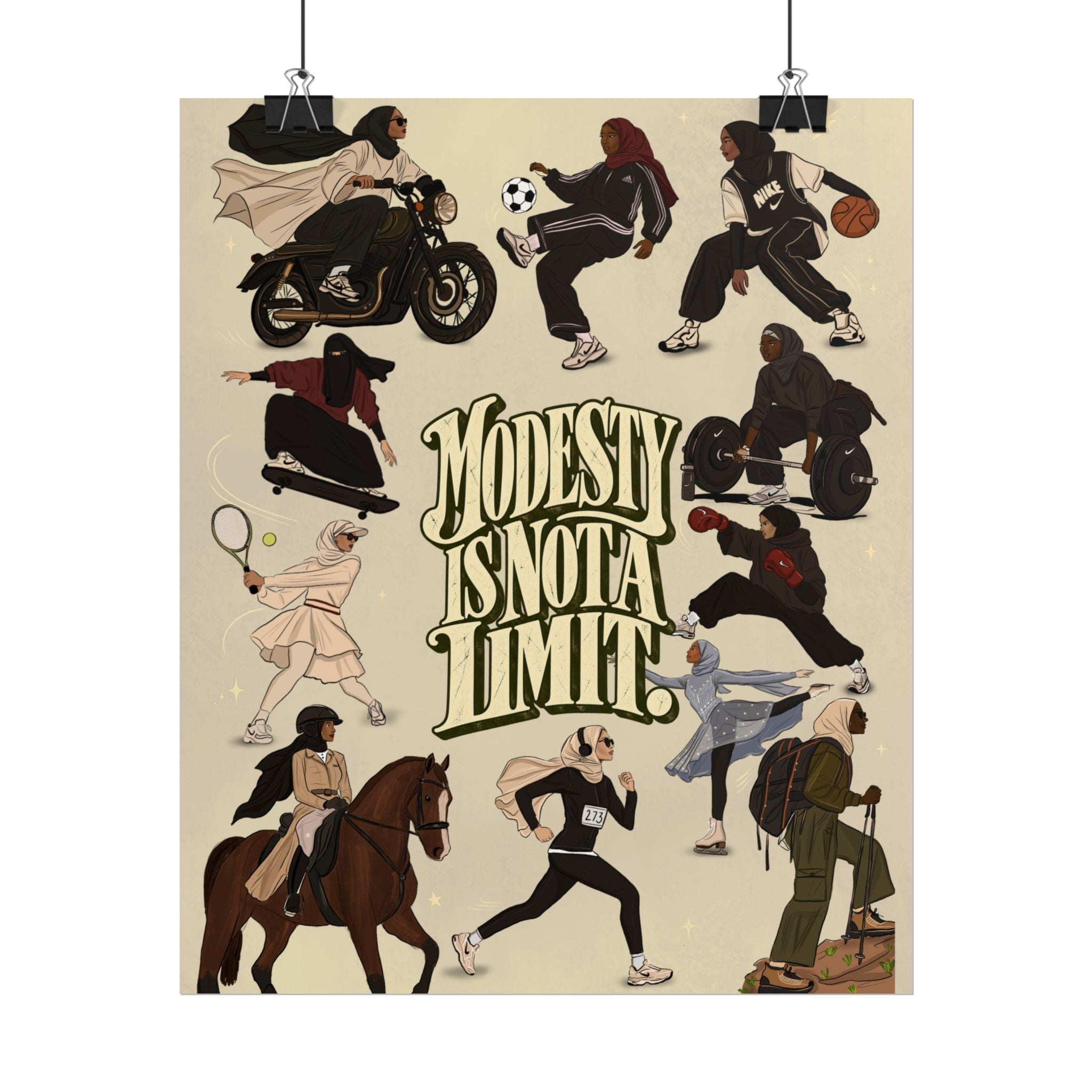 Modesty Is Not A Limit - Poster Print