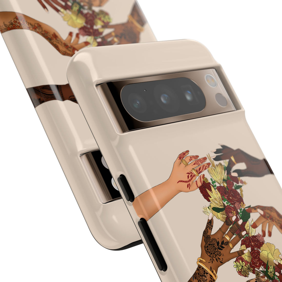 Henna & Flower Hands - Phone Case