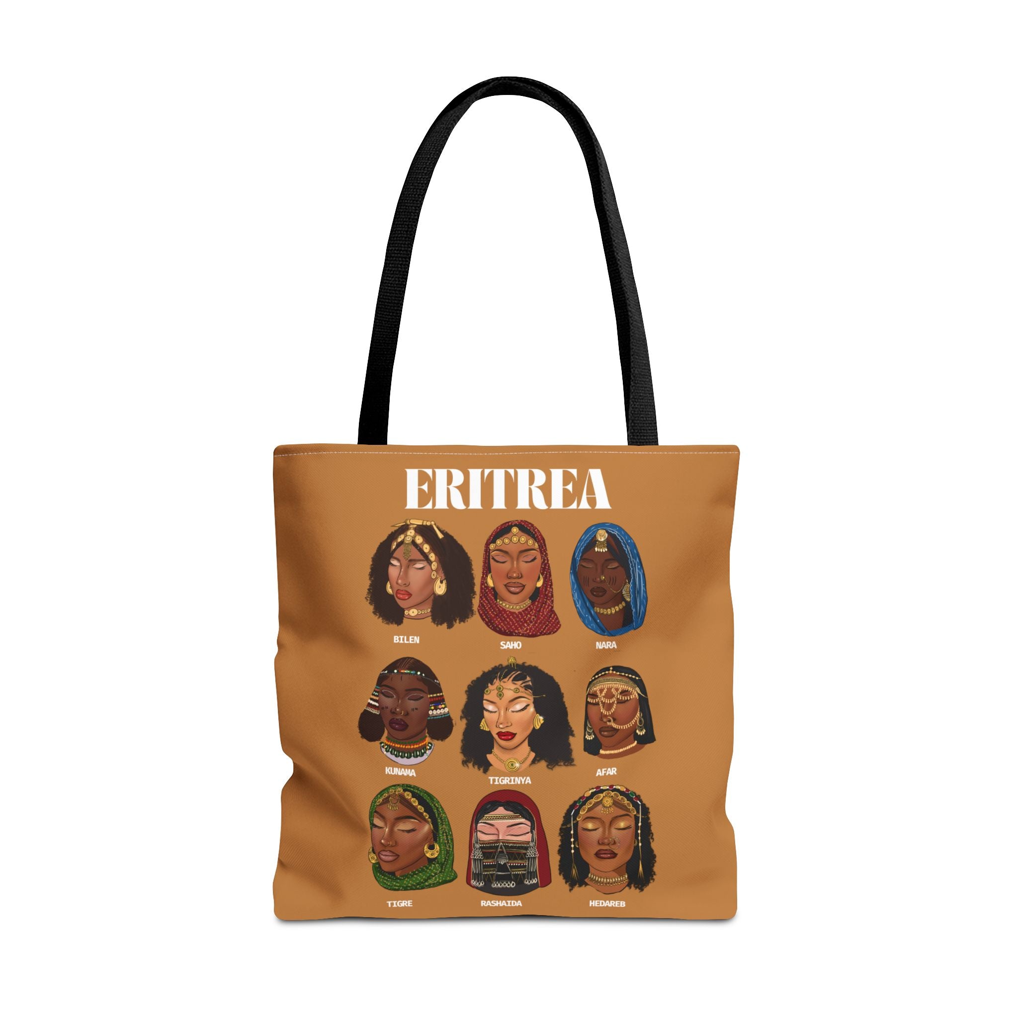 Eritrea Tribes Brown Tote Bag