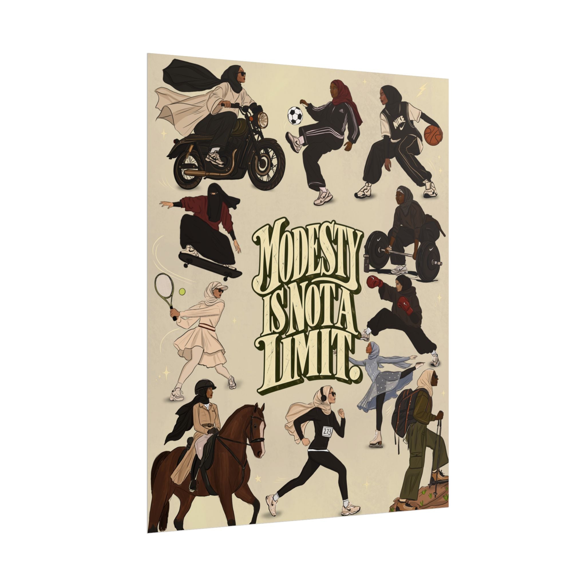 Modesty Is Not A Limit - Poster Print