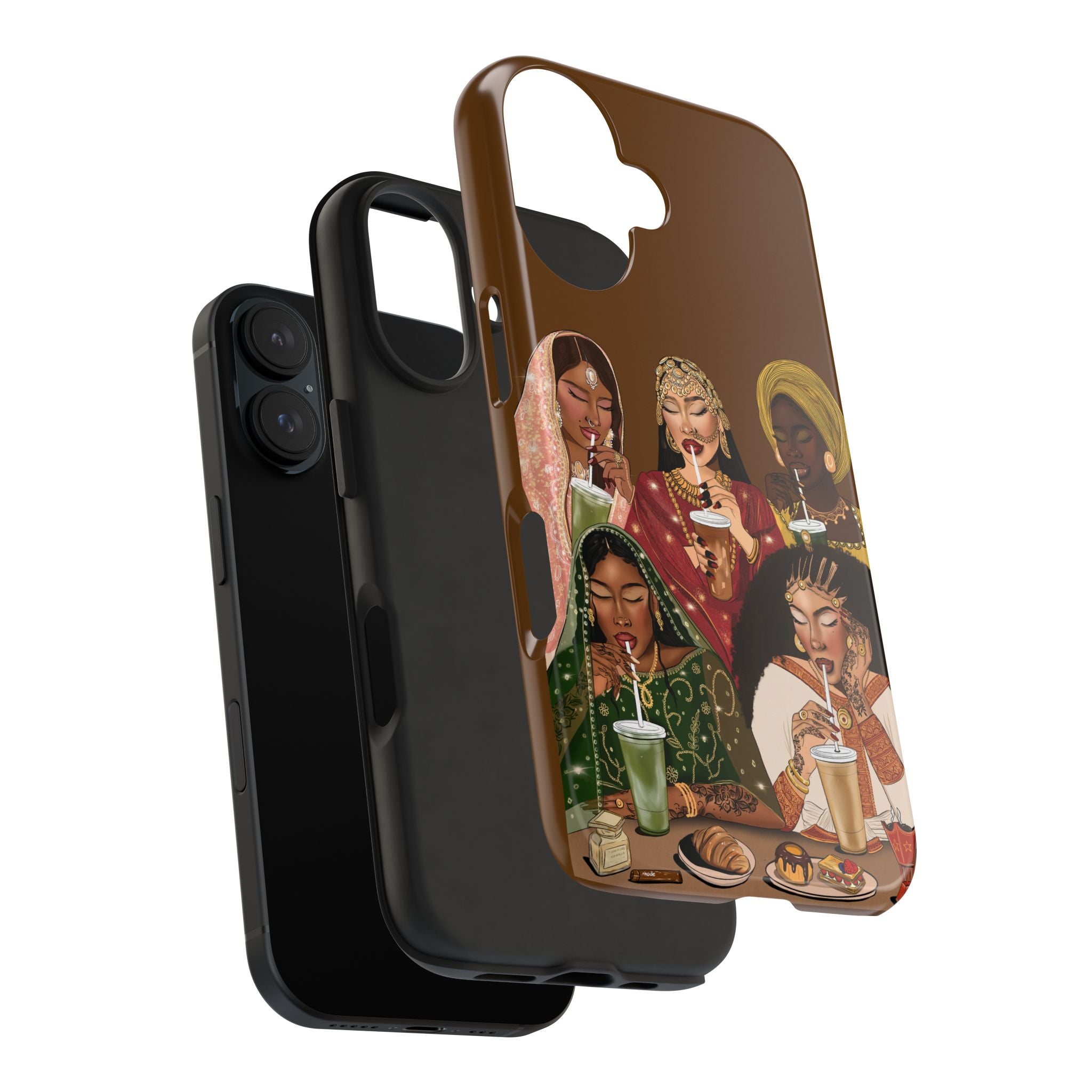 The Girls & Their Drinks - Tough Phone Cases