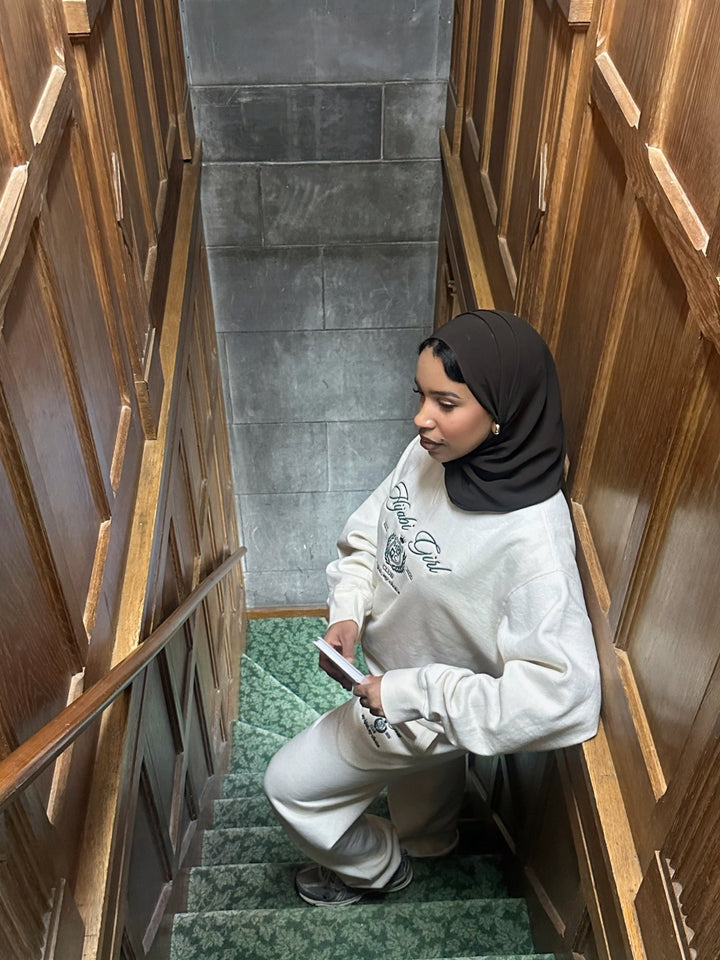 Hijabi Girl Club Sweater in Cream