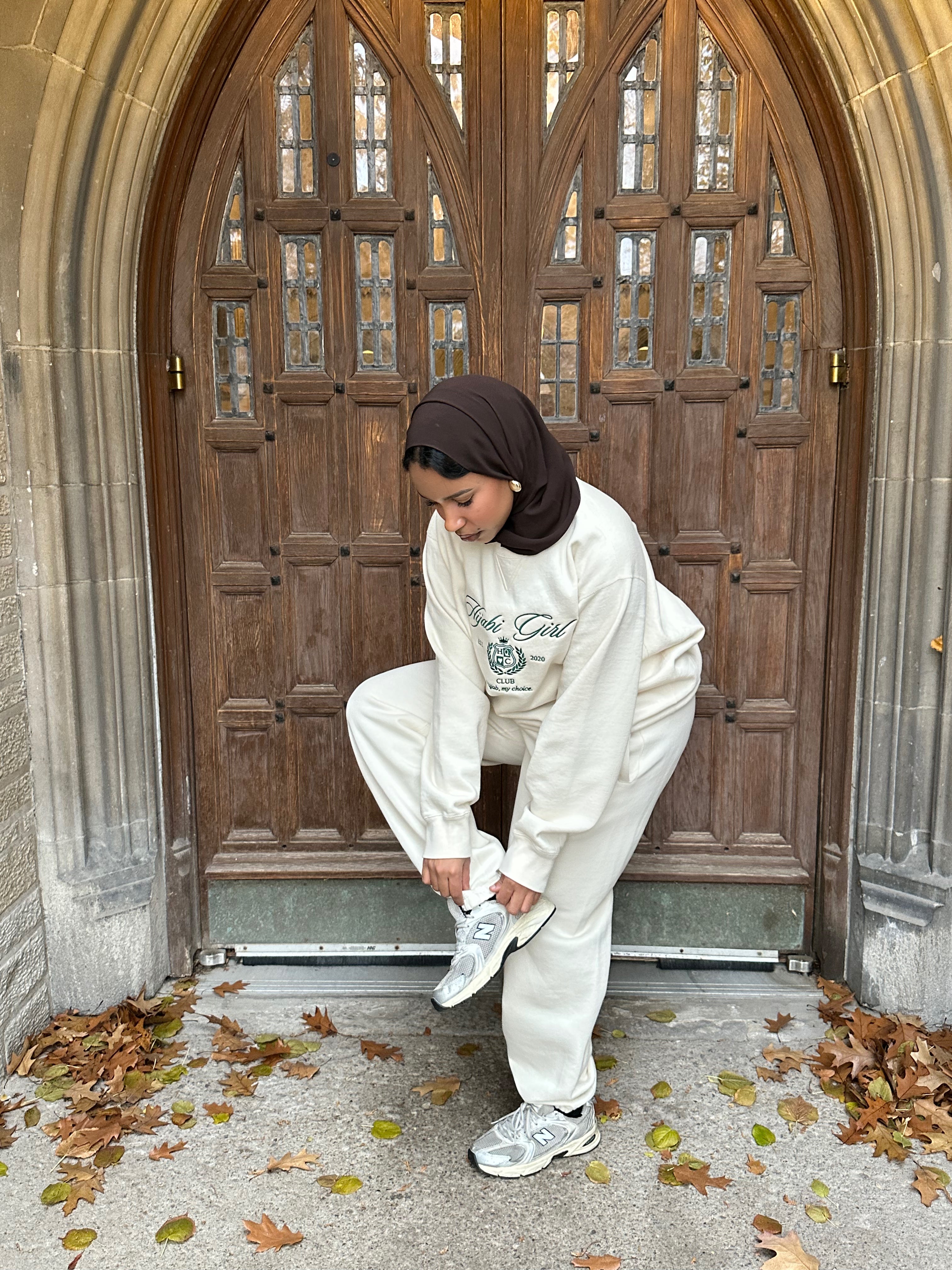 Hijabi Girl Club Sweater in Cream