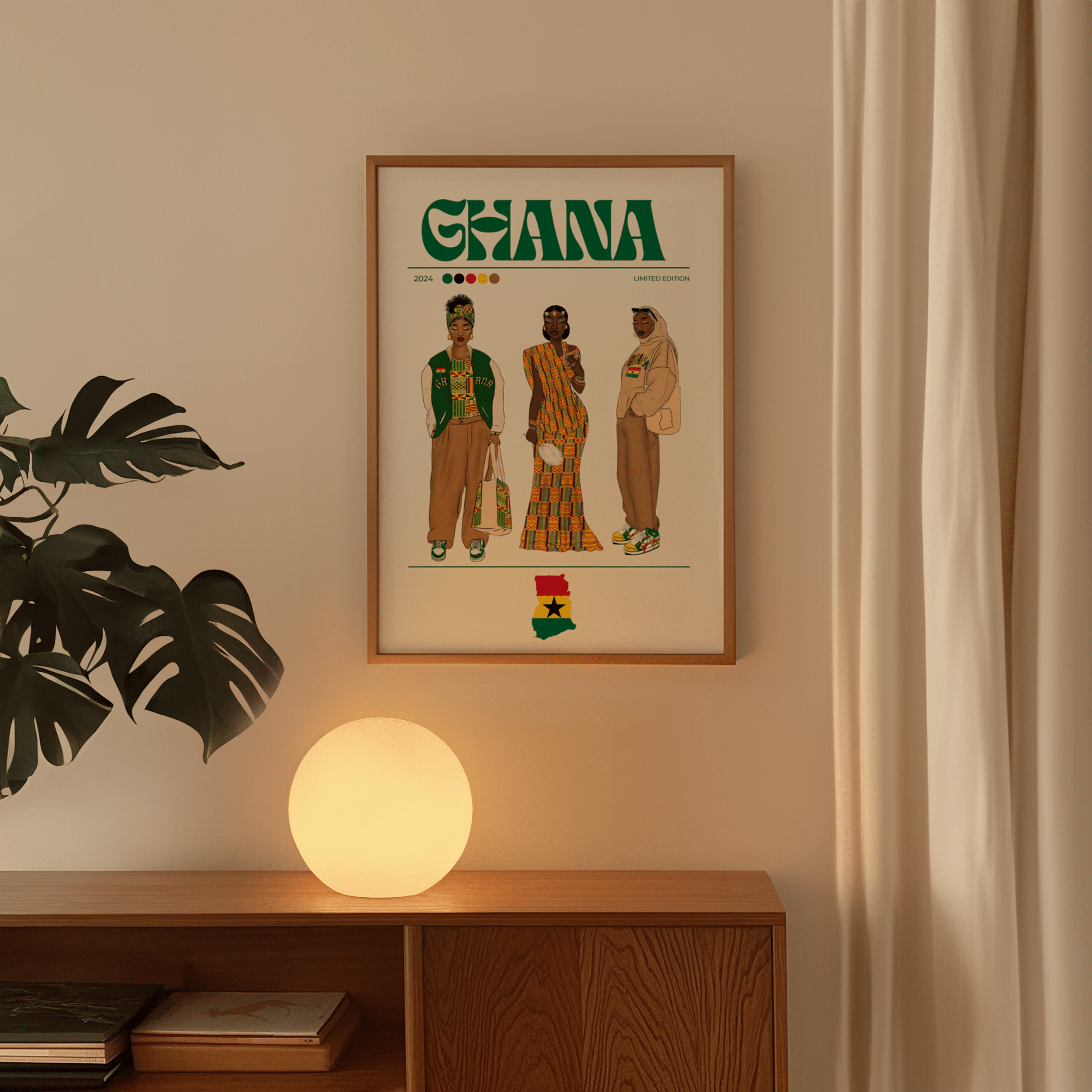 Ghana x Streetwear - Matte Vertical Posters