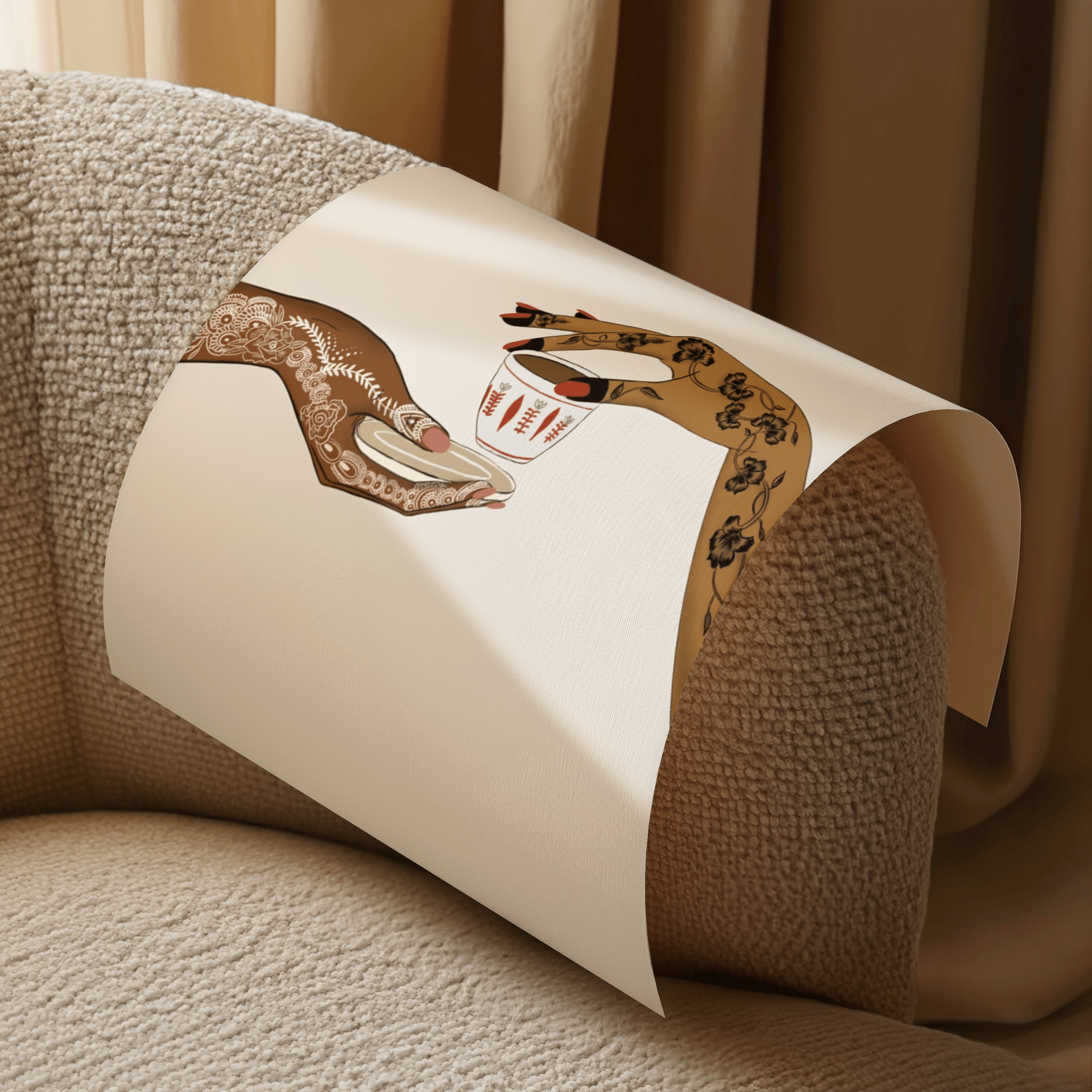 Henna & Coffee - Matte Vertical Posters