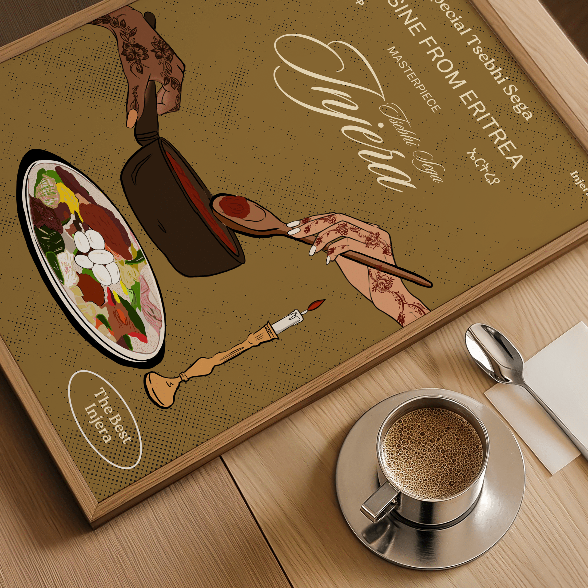 Eritrea Tsebhi Sega - (Kitchen Art) Matte Vertical Posters
