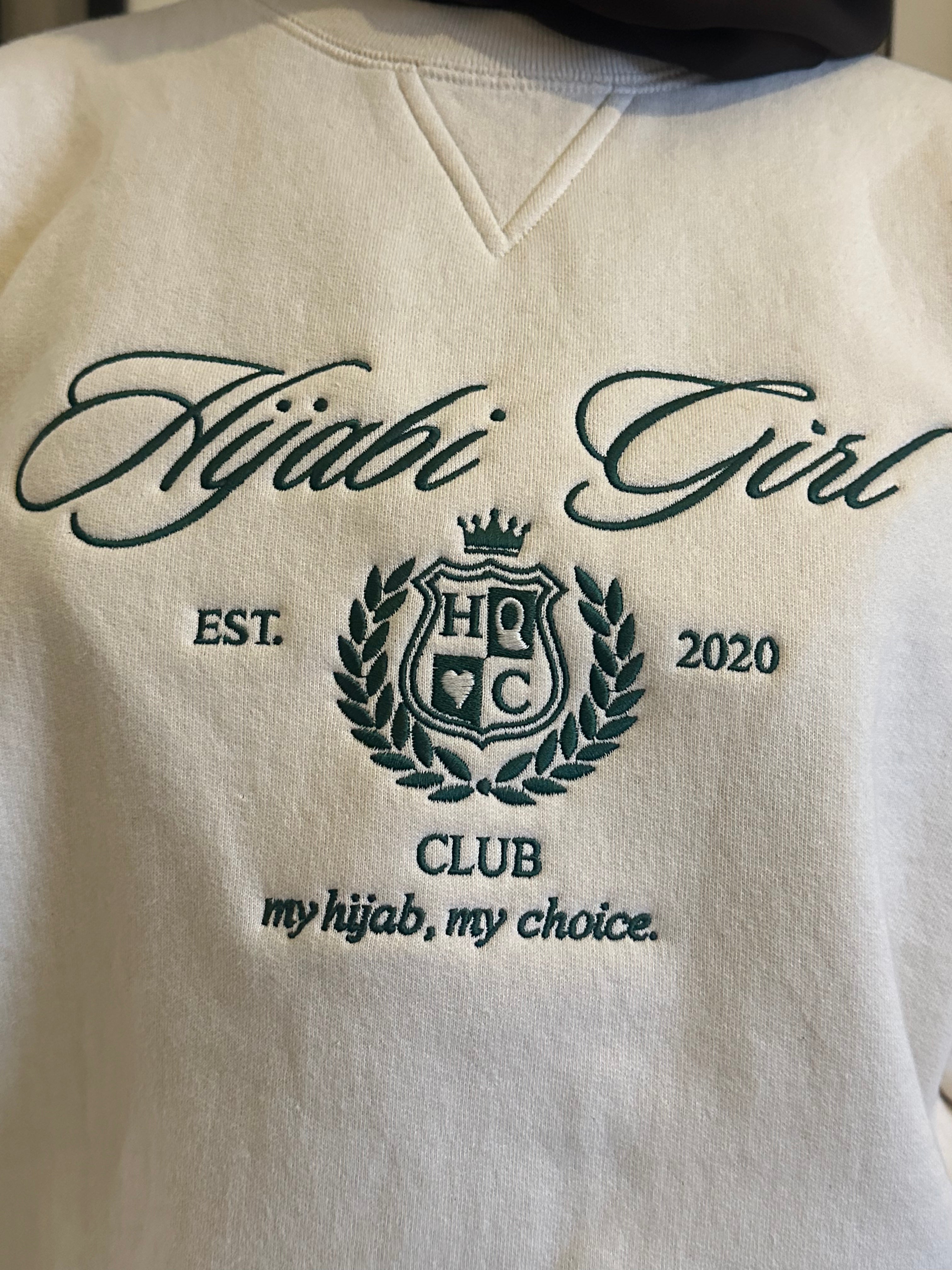 Hijabi Girl Club Sweater in Cream
